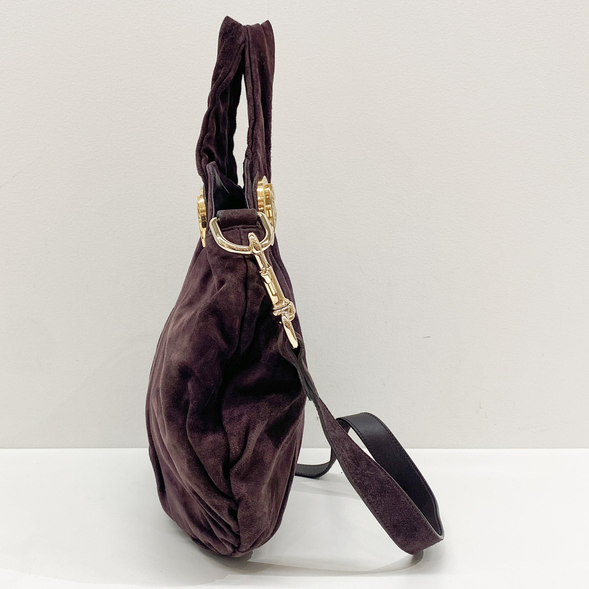 Hysteria Purple Suede Two Way Bag