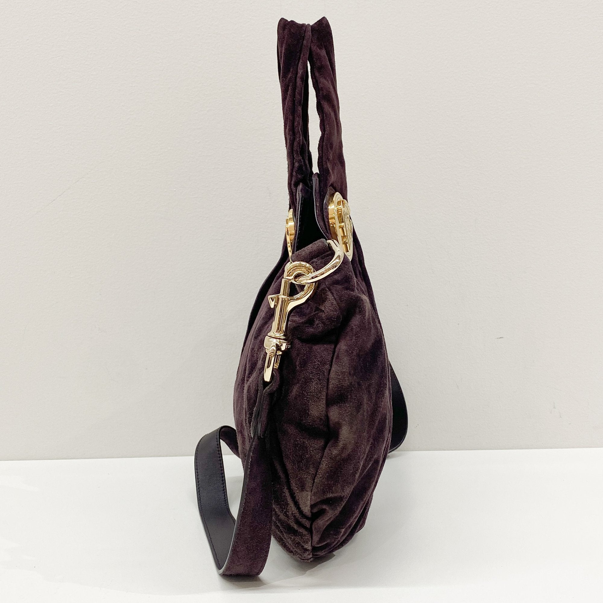 Hysteria Purple Suede Two Way Bag