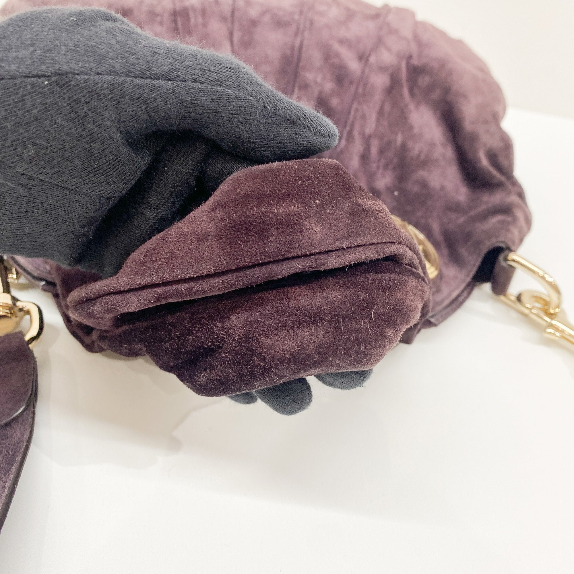Hysteria Purple Suede Two Way Bag