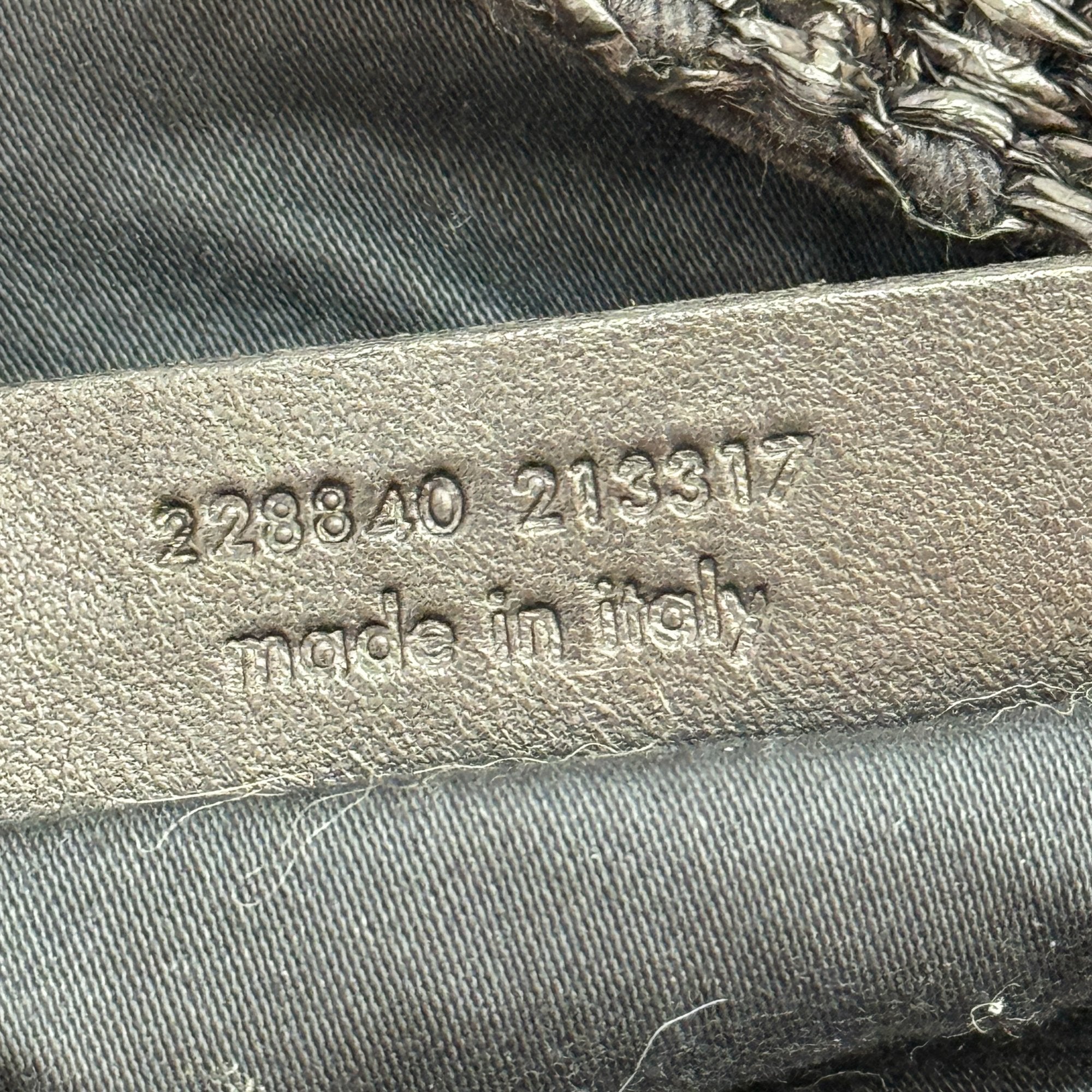 Roady Black Raffia Hobo Bag