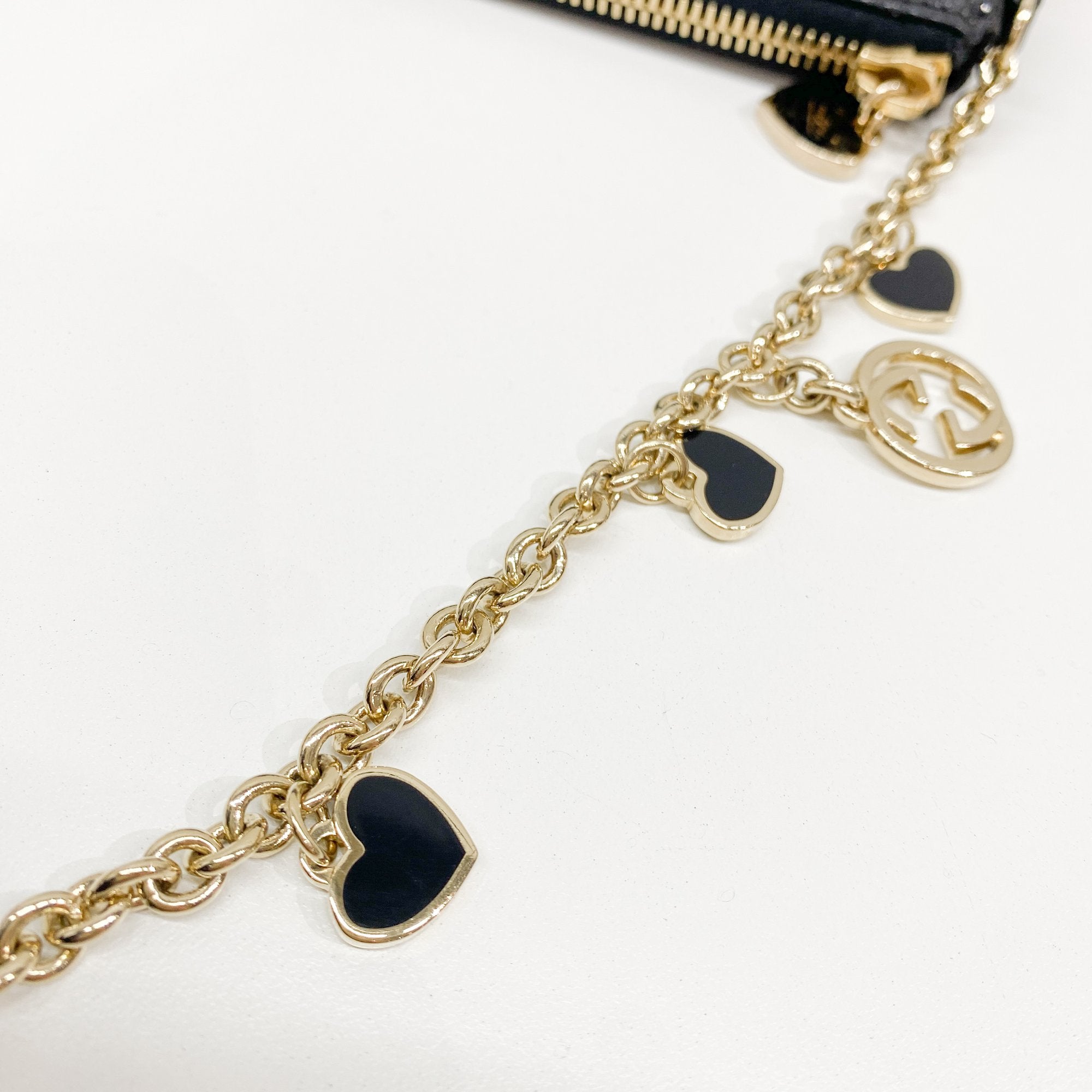 Black Sating Pochette Bag