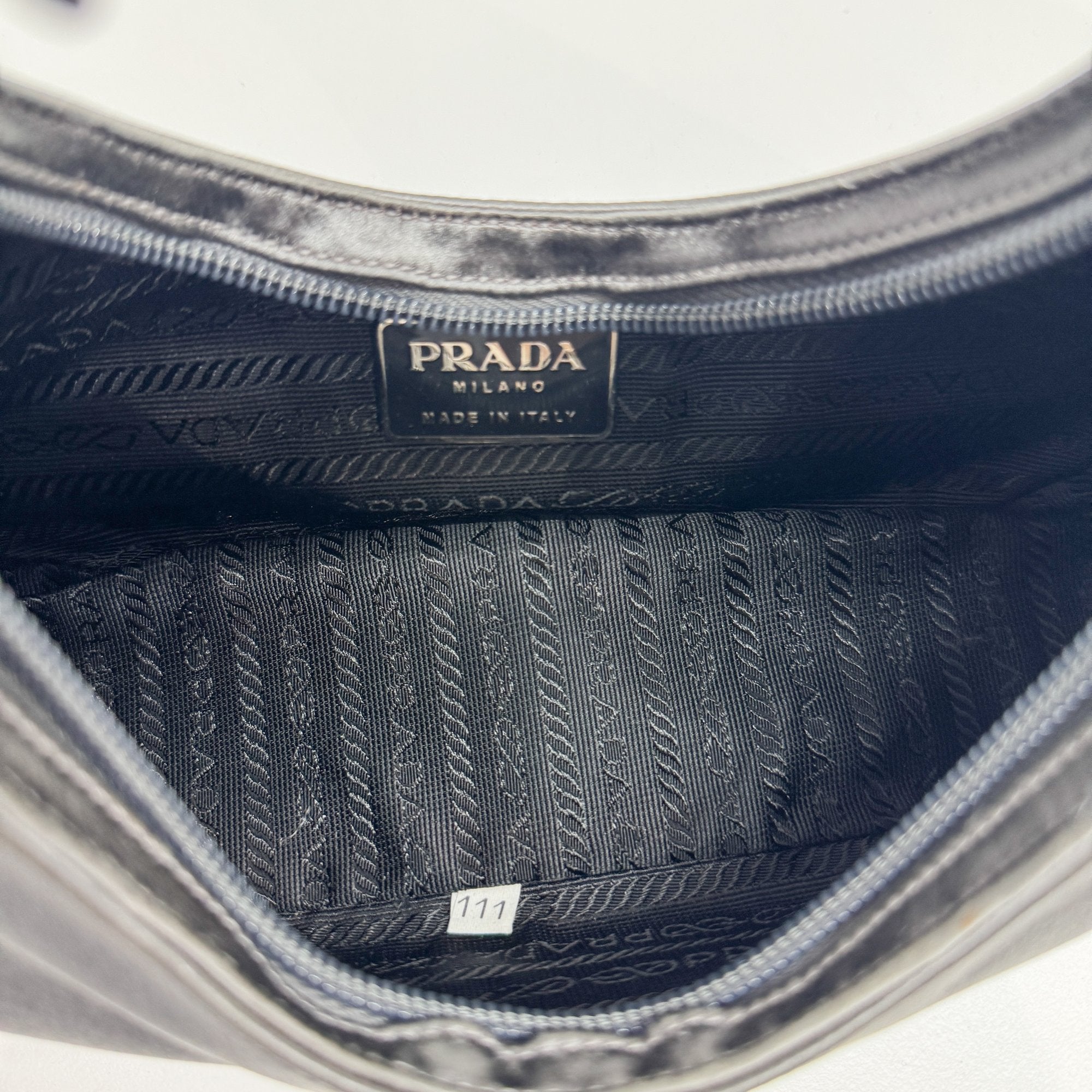 Silver Satin Shoulder Bag