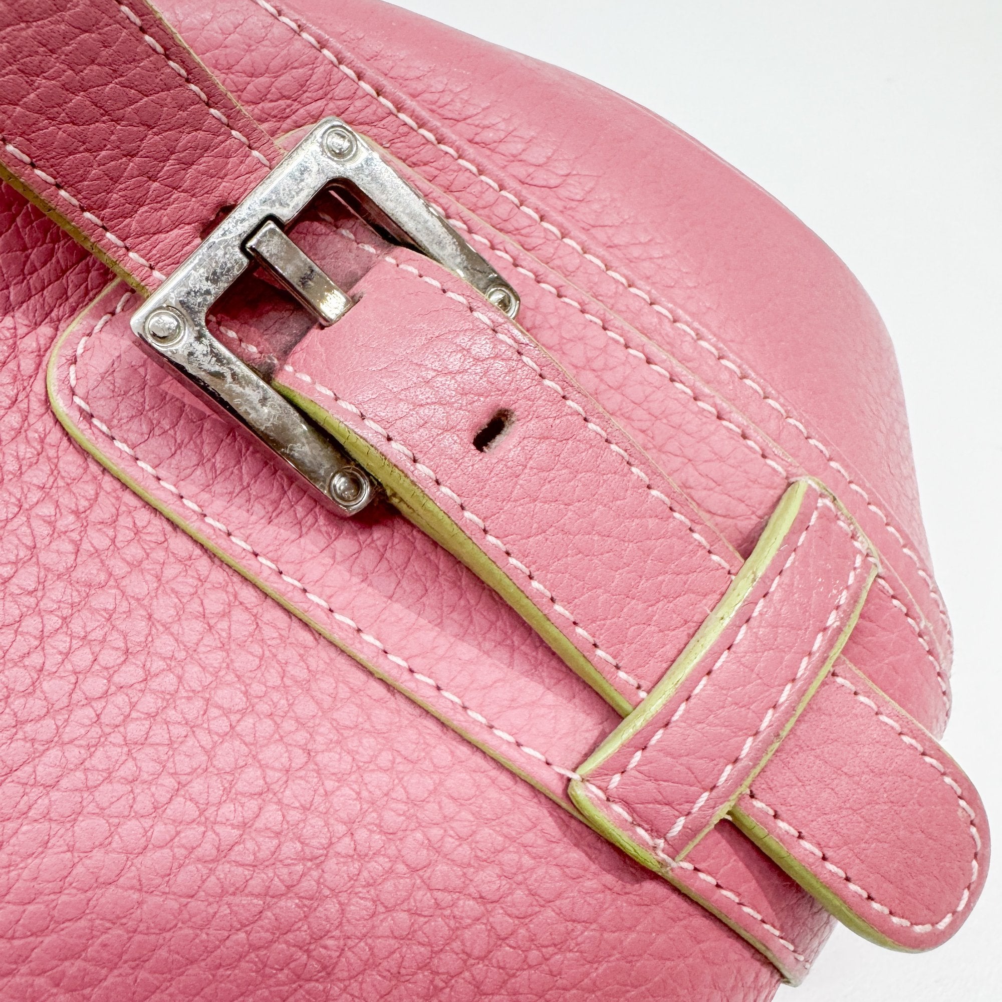 Senda Pink Leather Shoulder Bag