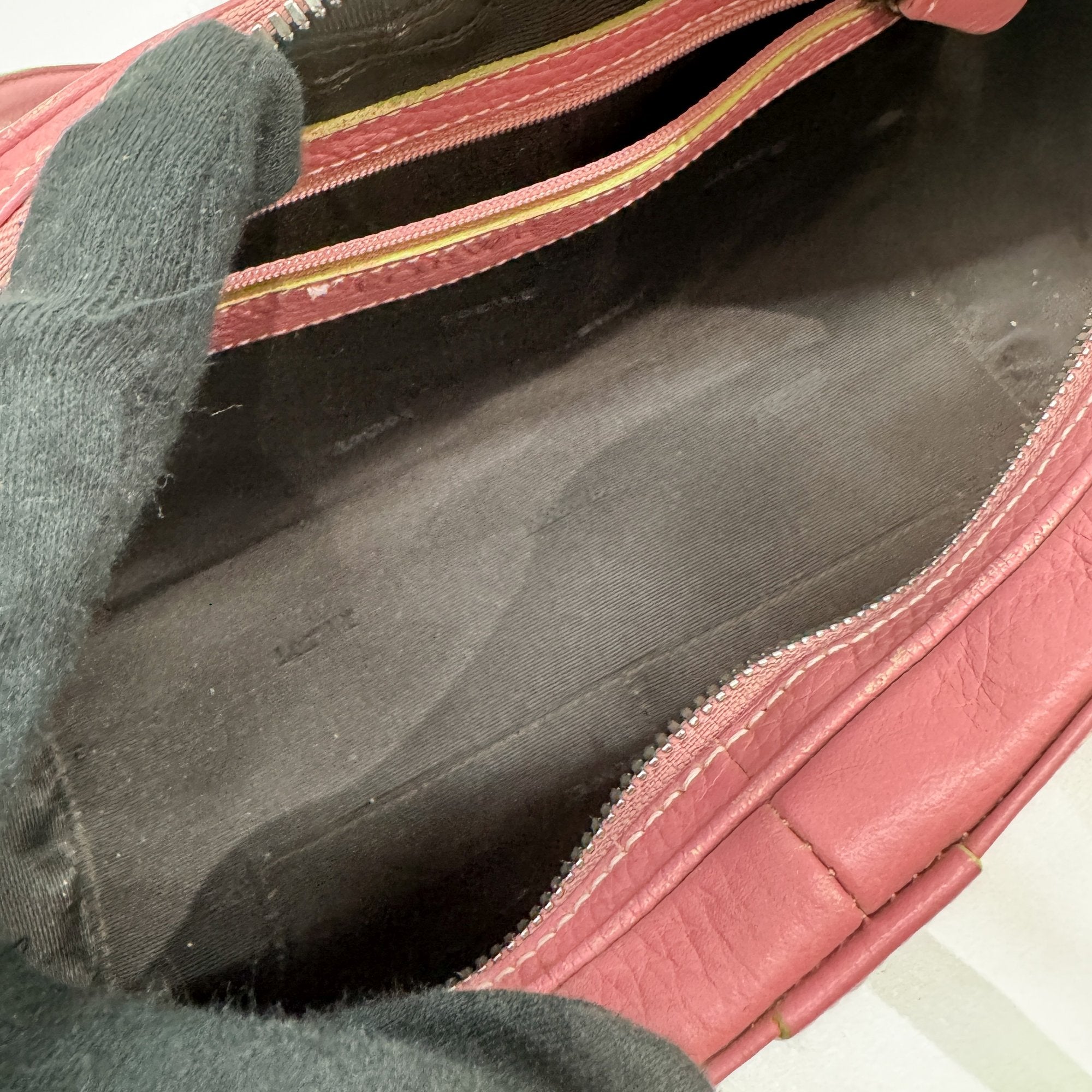 Senda Pink Leather Shoulder Bag