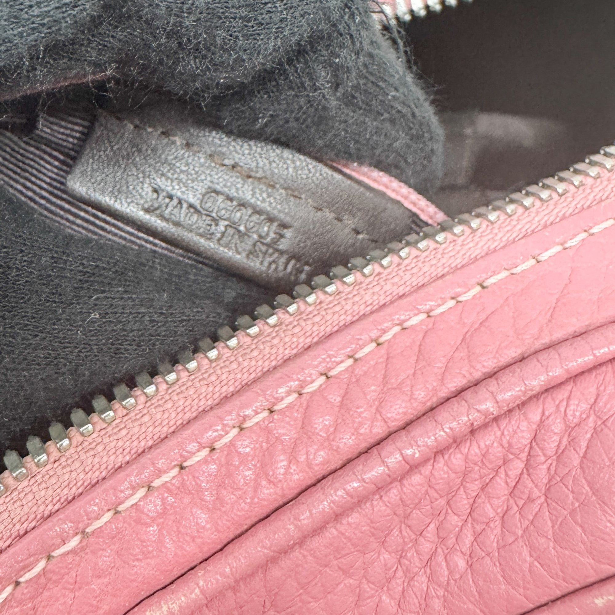 Senda Pink Leather Shoulder Bag