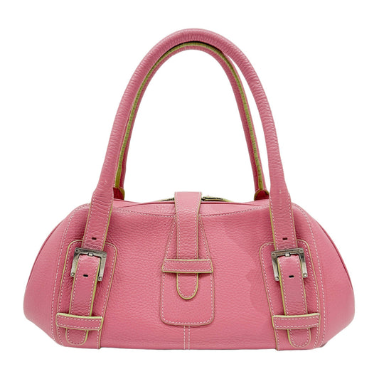Senda Pink Leather Shoulder Bag