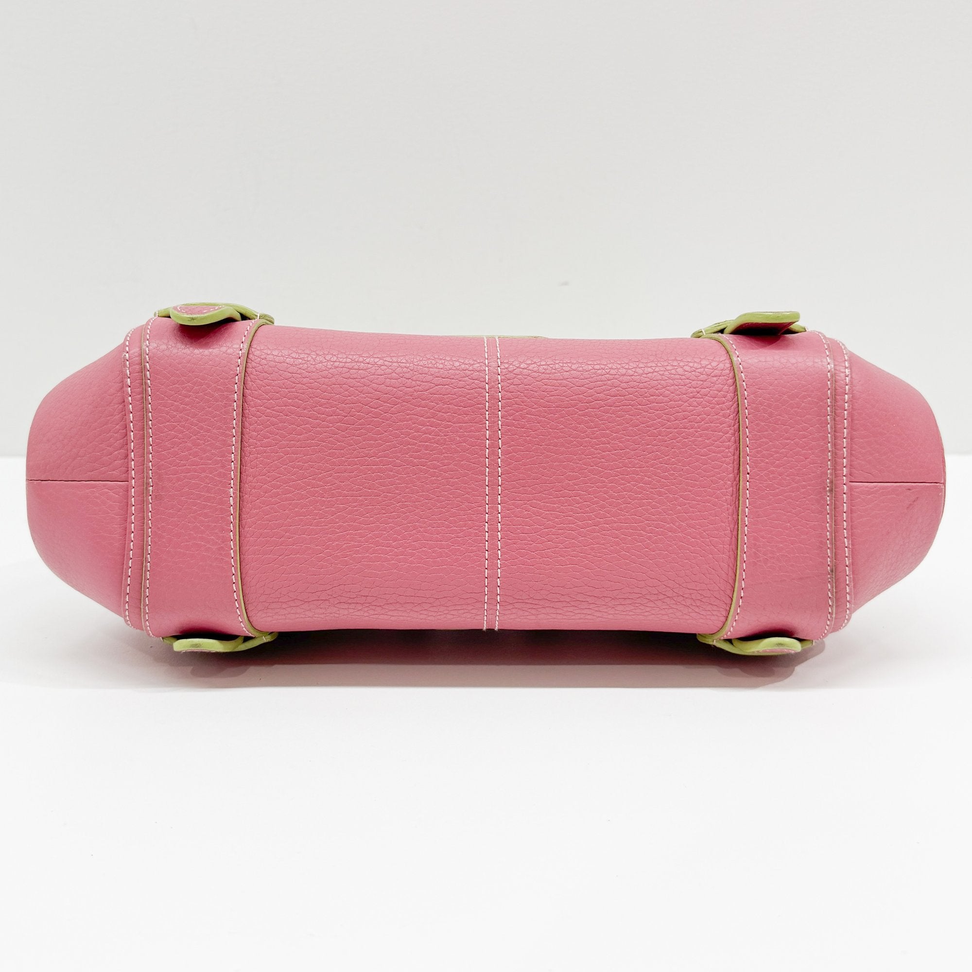 Senda Pink Leather Shoulder Bag