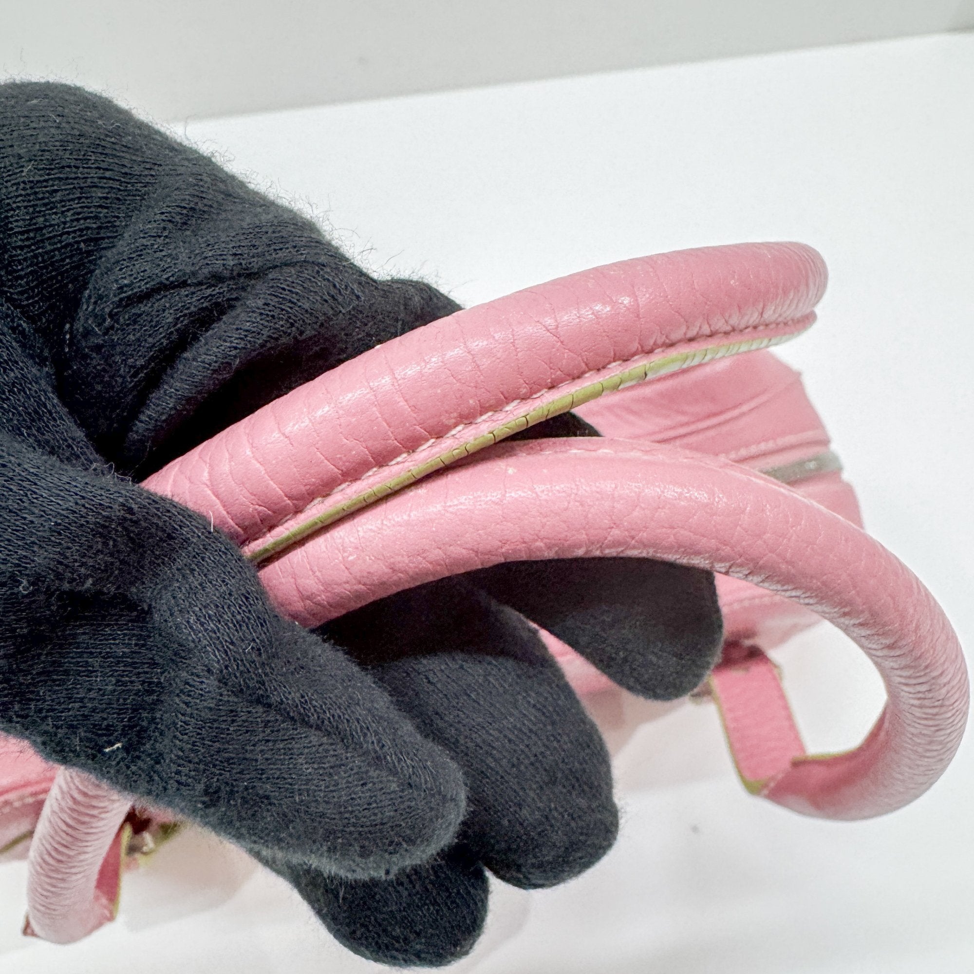 Senda Pink Leather Shoulder Bag