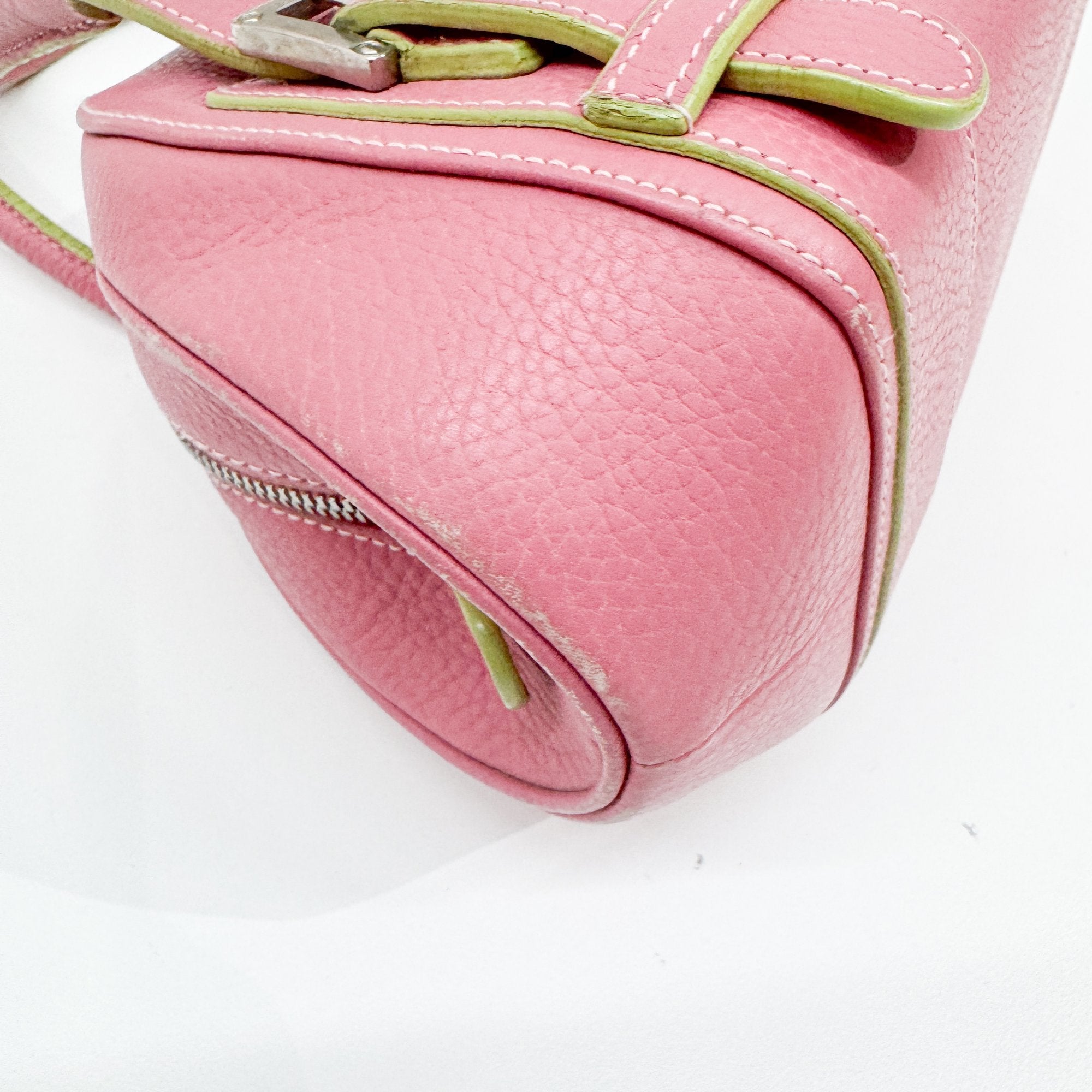 Senda Pink Leather Shoulder Bag