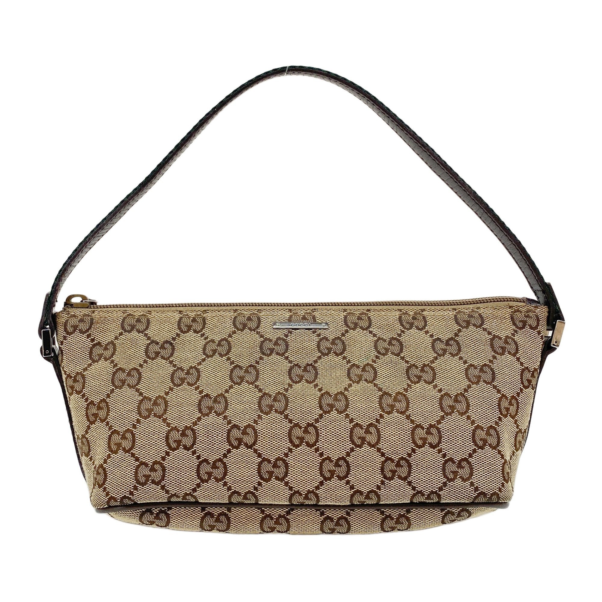 Boat Brown GG Canvas Hand Bag