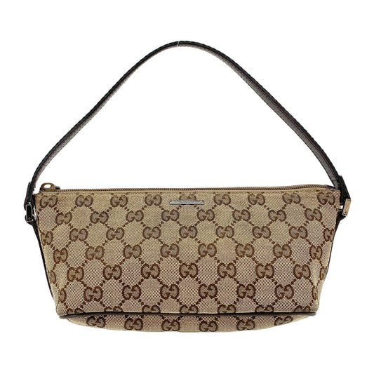 Boat Brown GG Canvas Hand Bag