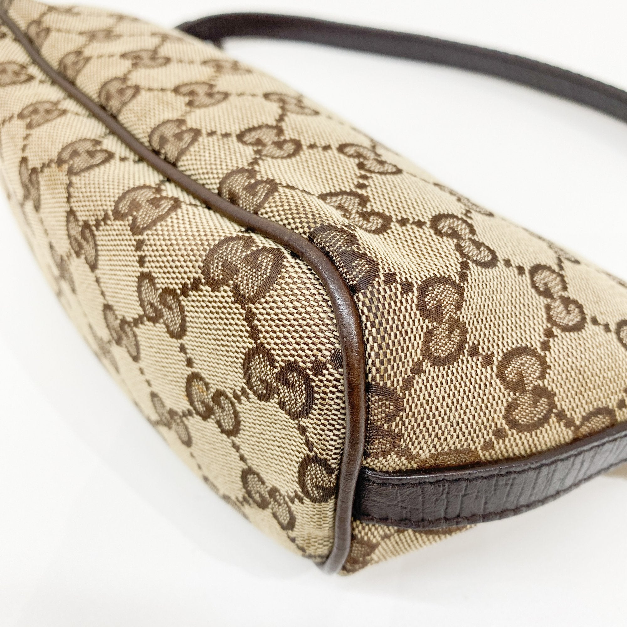 Boat Brown GG Canvas Hand Bag