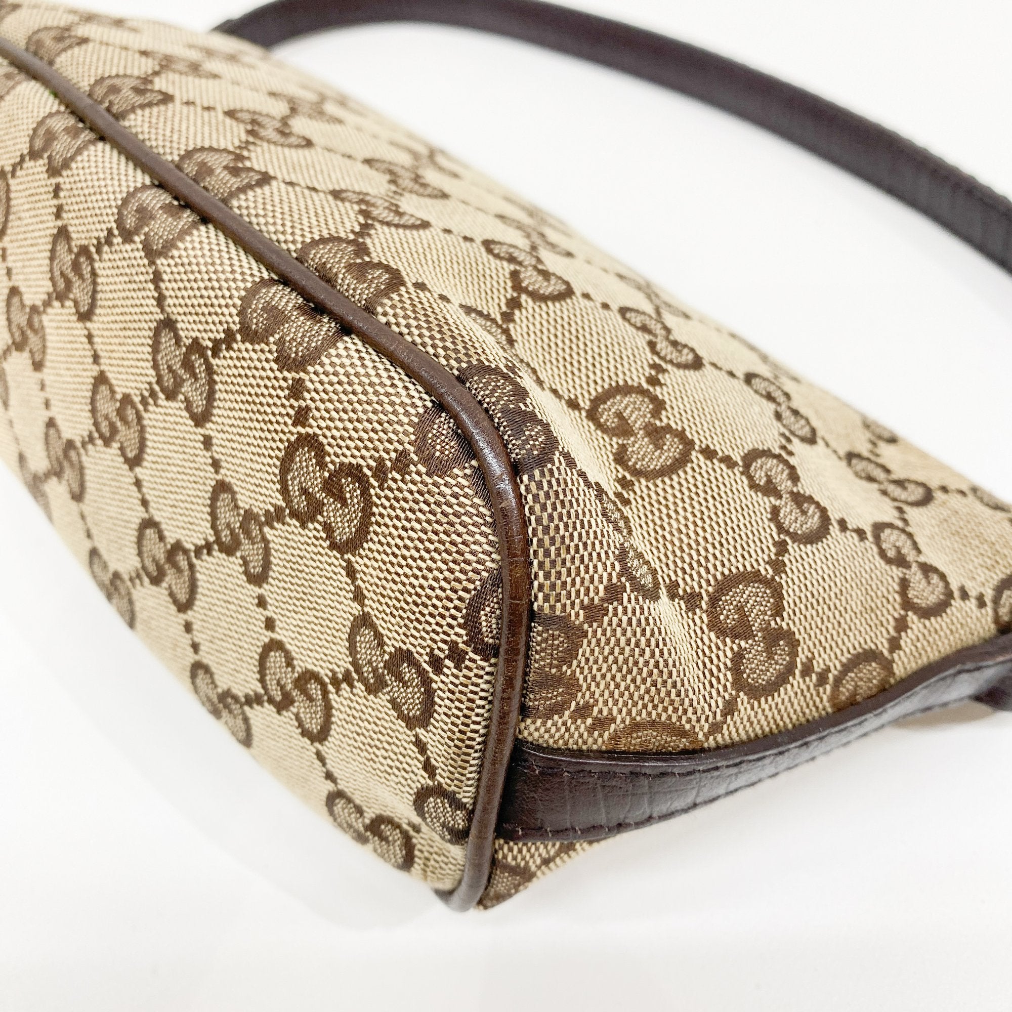 Boat Brown GG Canvas Hand Bag