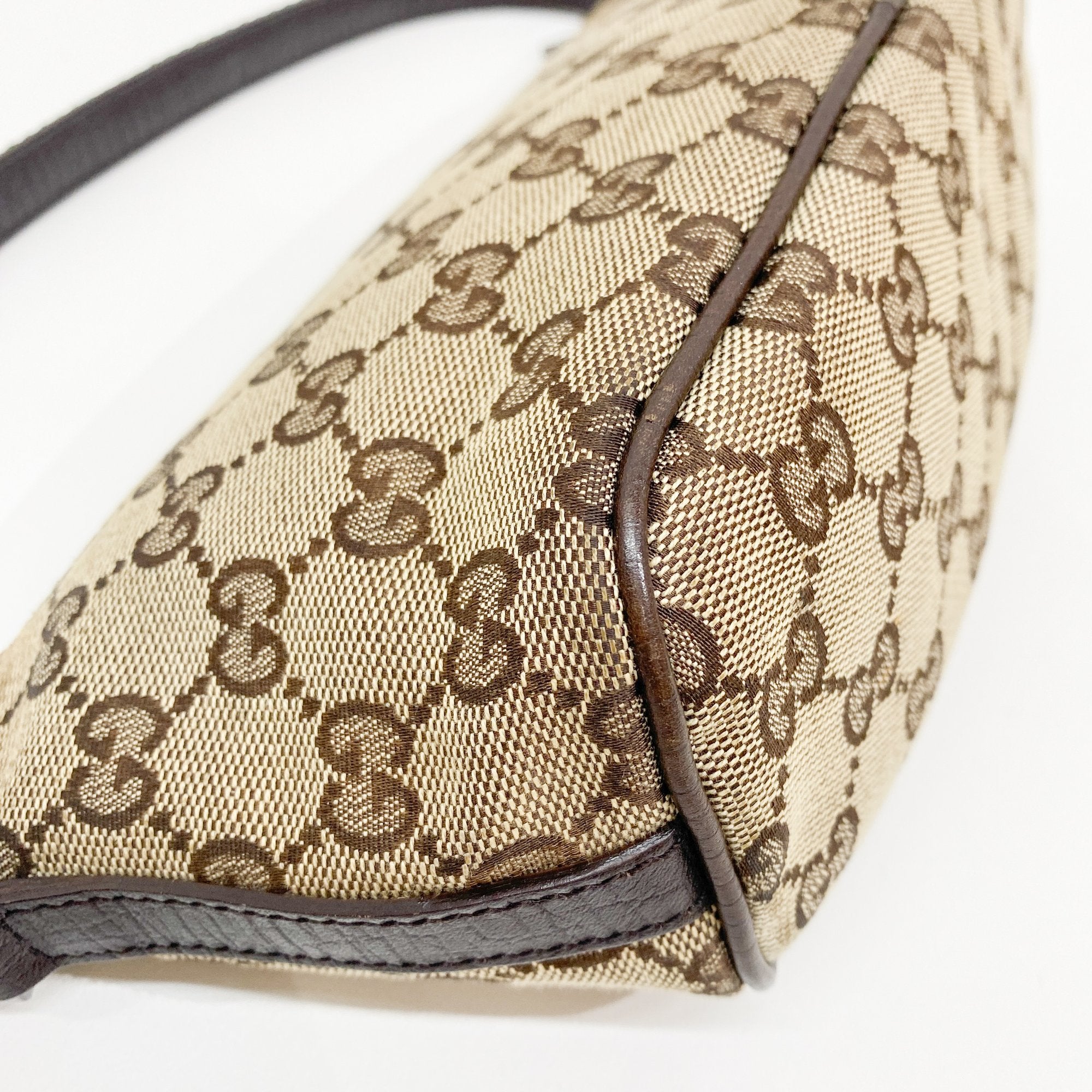 Boat Brown GG Canvas Hand Bag