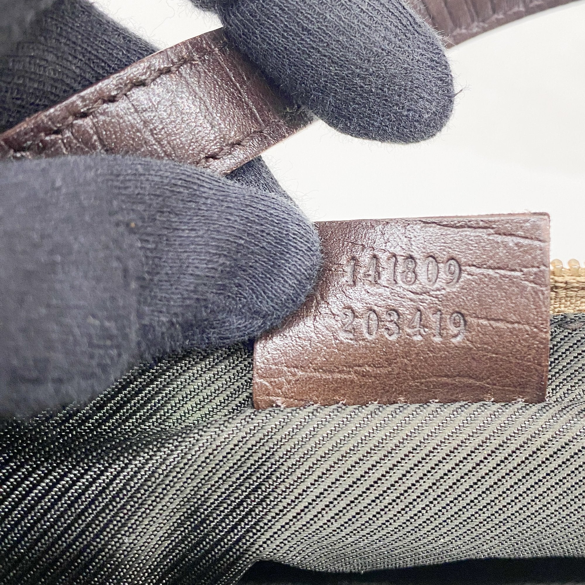 Boat Brown GG Canvas Hand Bag