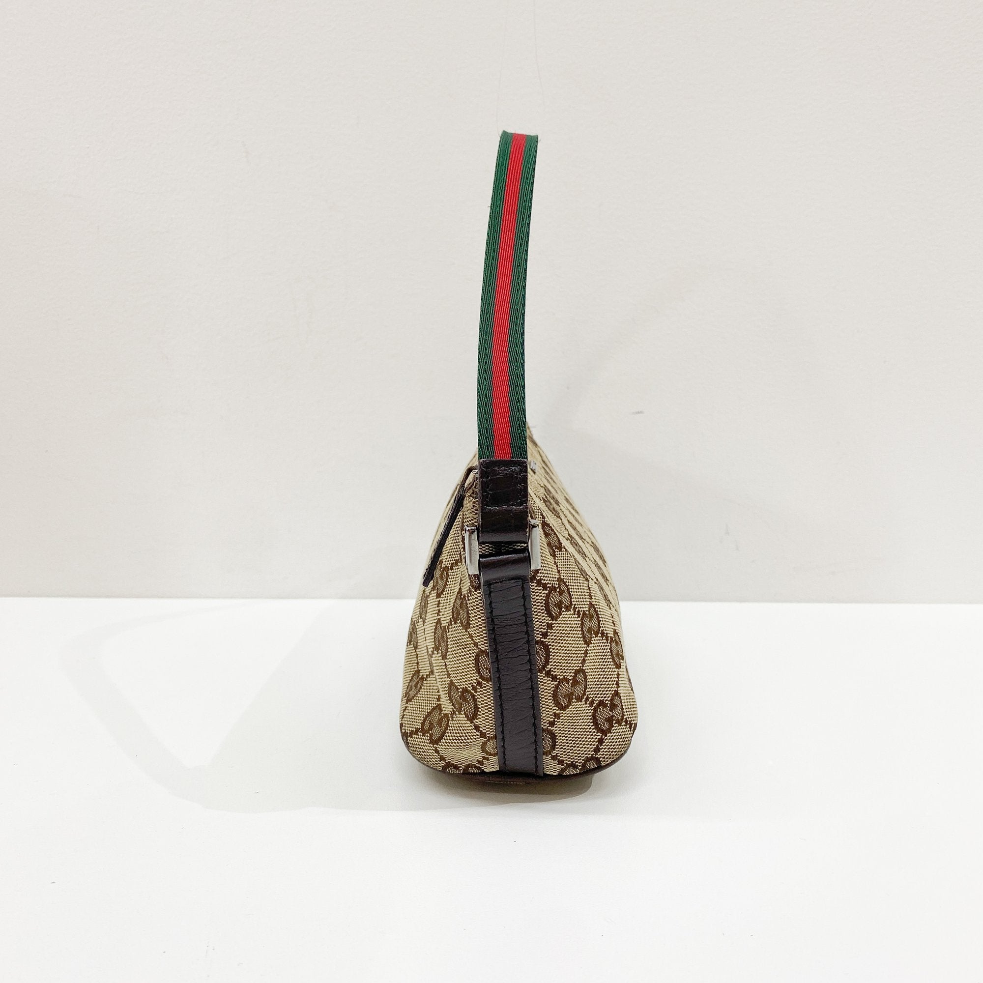 Boat Brown GG Canvas Hand Bag