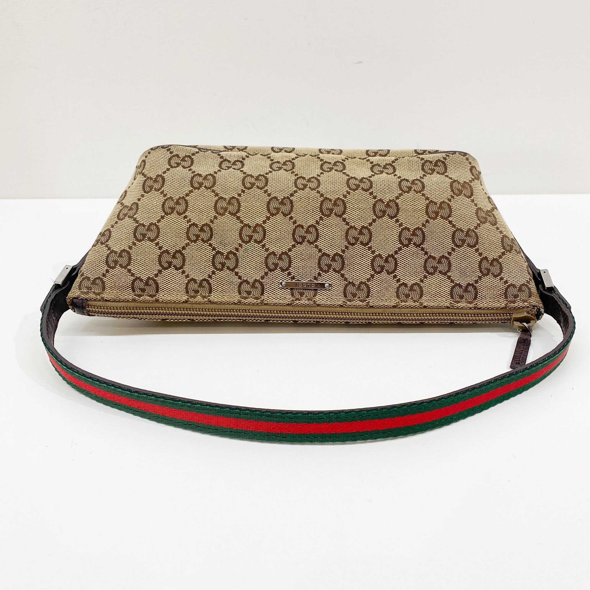 Boat Brown GG Canvas Hand Bag