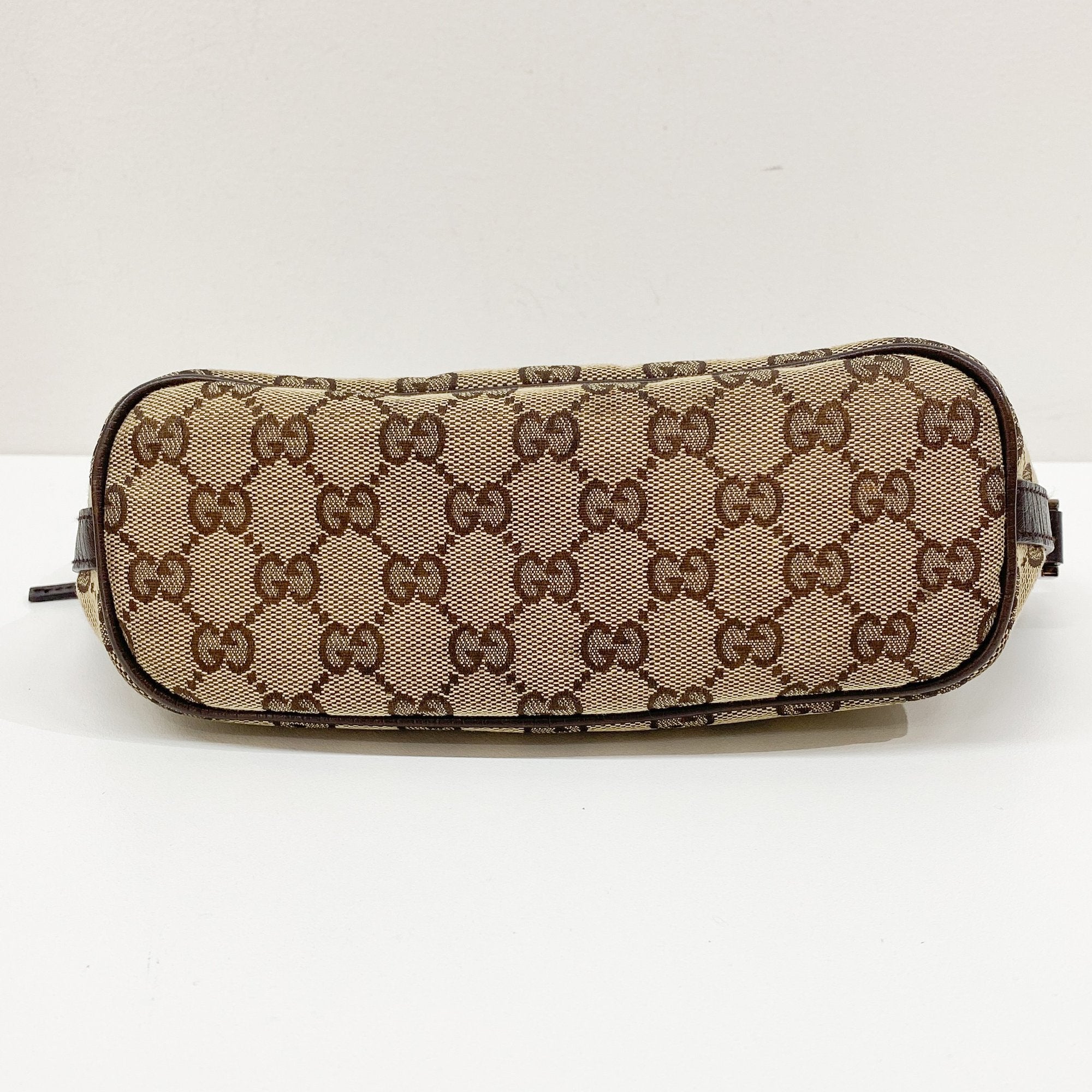 Boat Brown GG Canvas Hand Bag