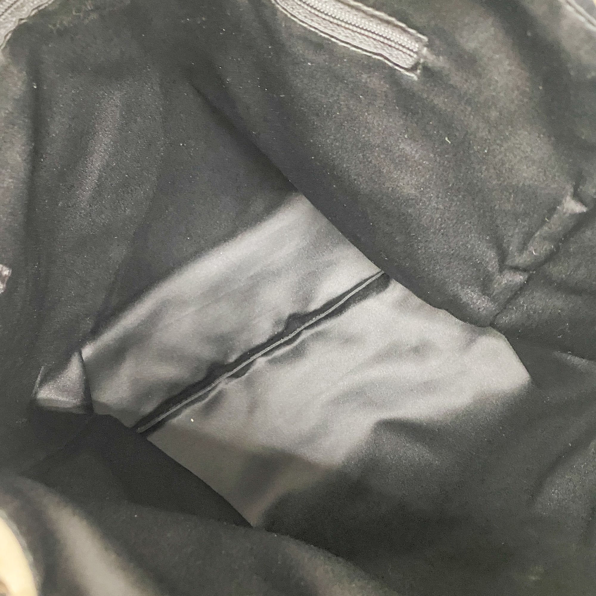 Black Dotted Beige Cotton Tote Bag