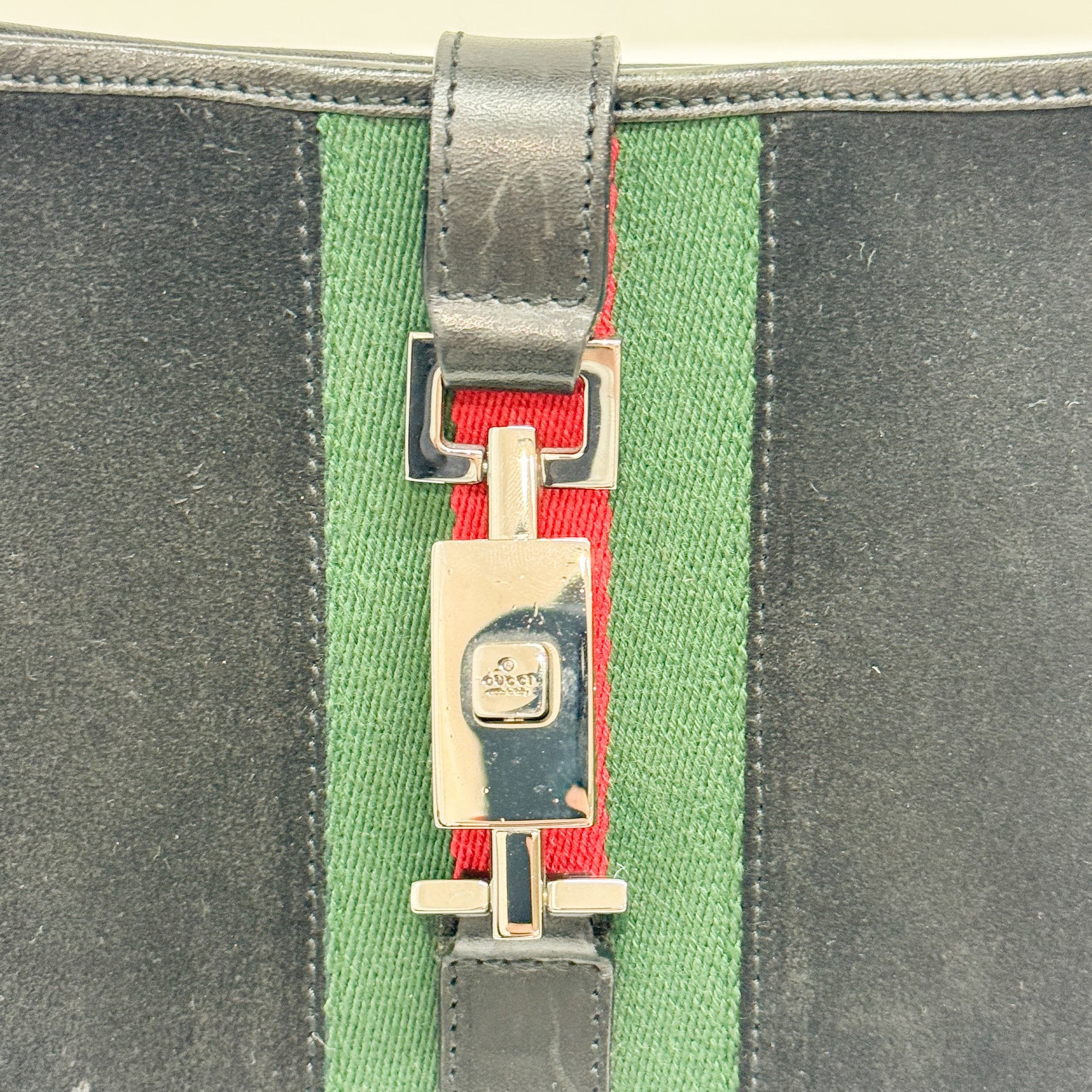 Jackie Black Suede Shoulder Bag