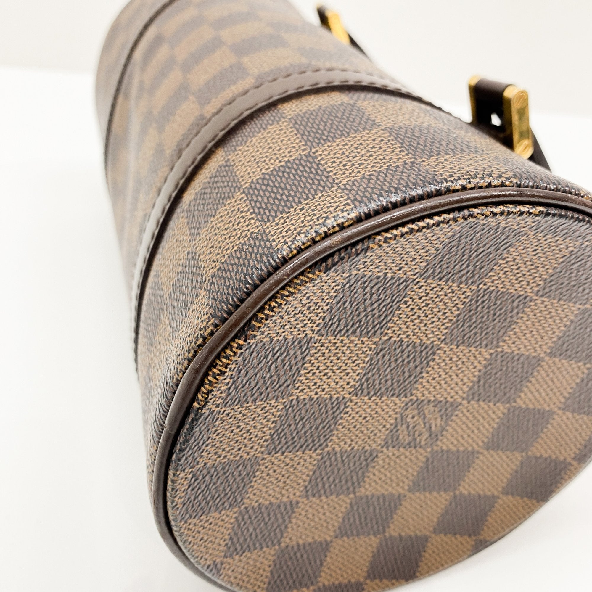 Papillon Brown Damier Hand Bag