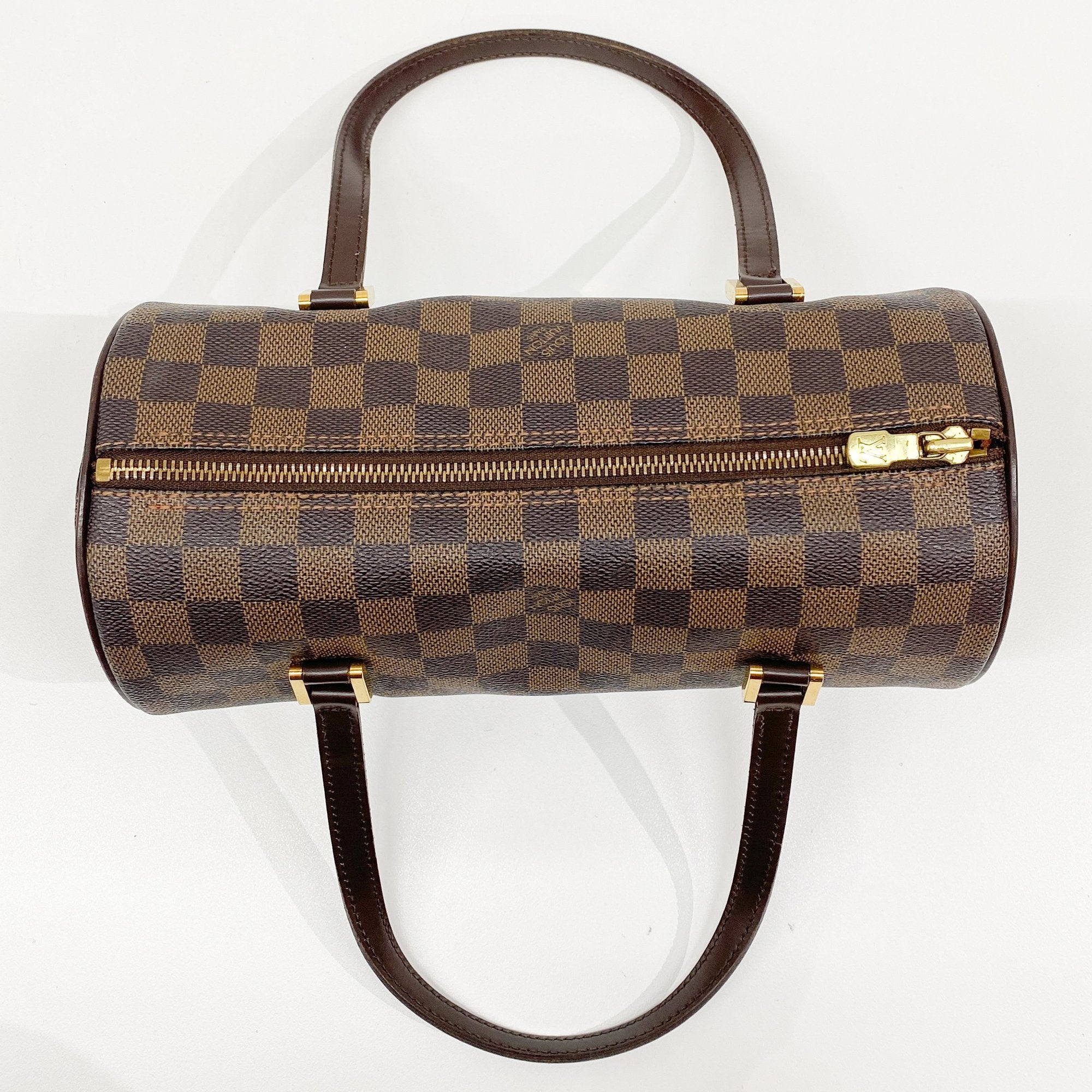 Papillon Brown Damier Hand Bag