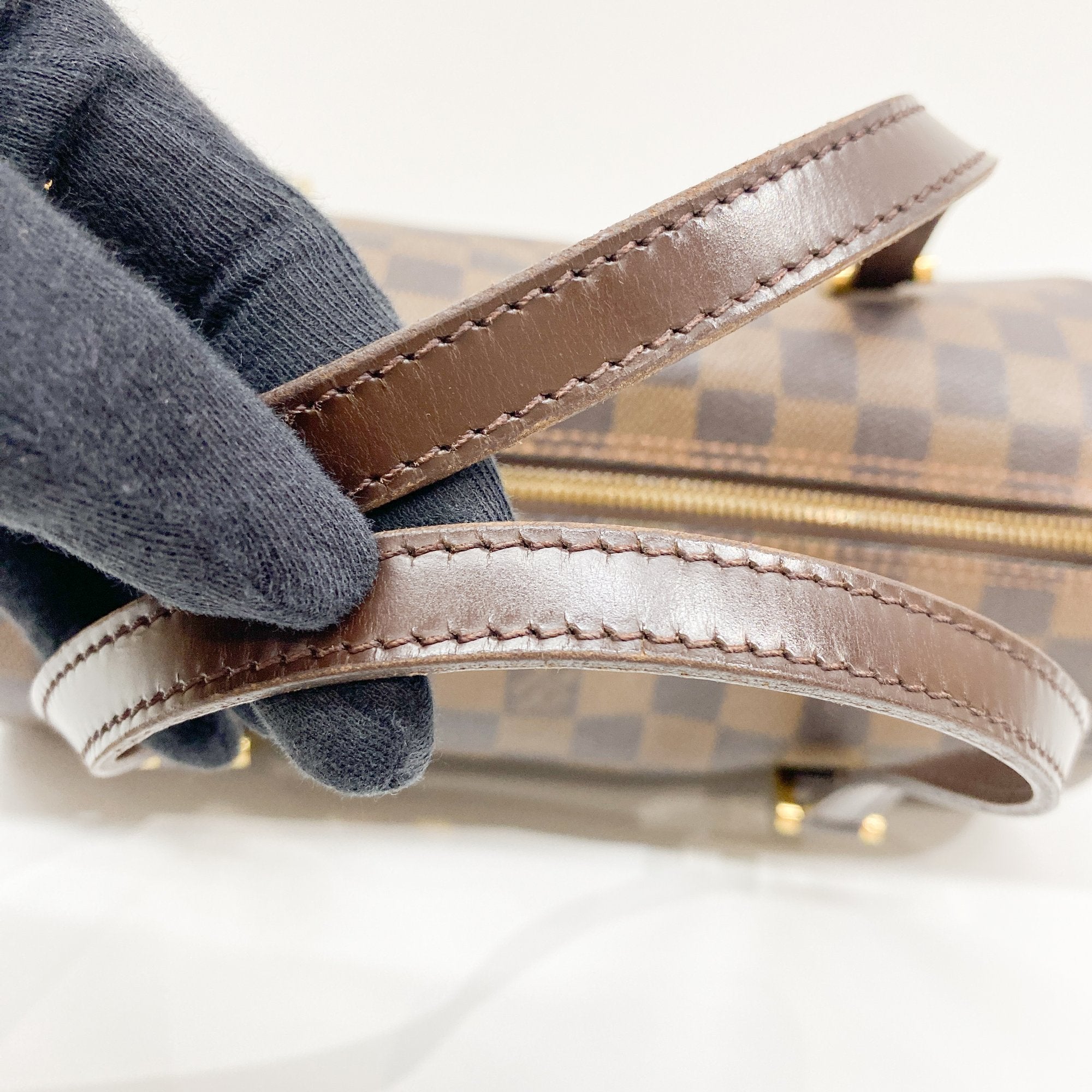 Papillon Brown Damier Hand Bag