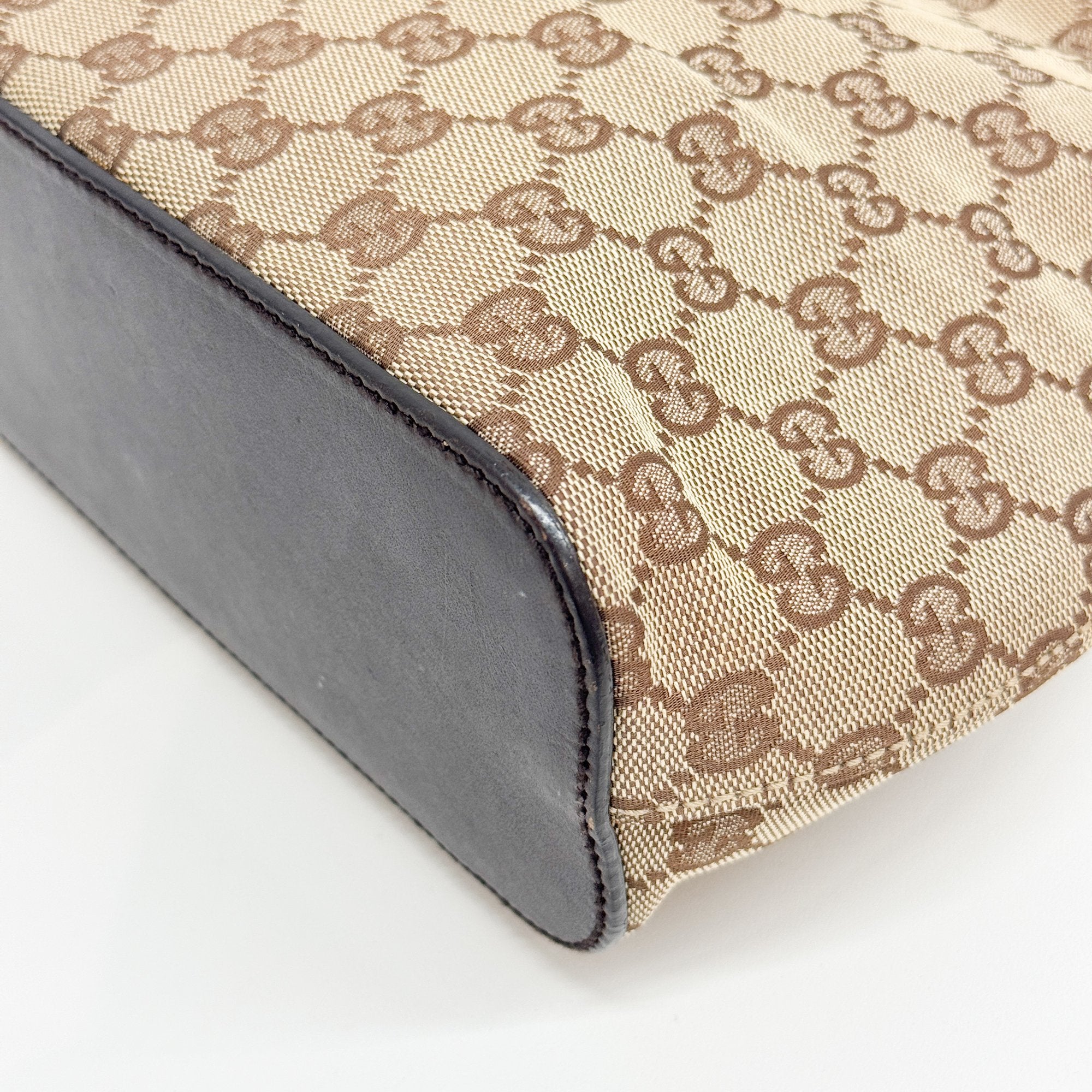 Brown GG Canvas Hobo Bag