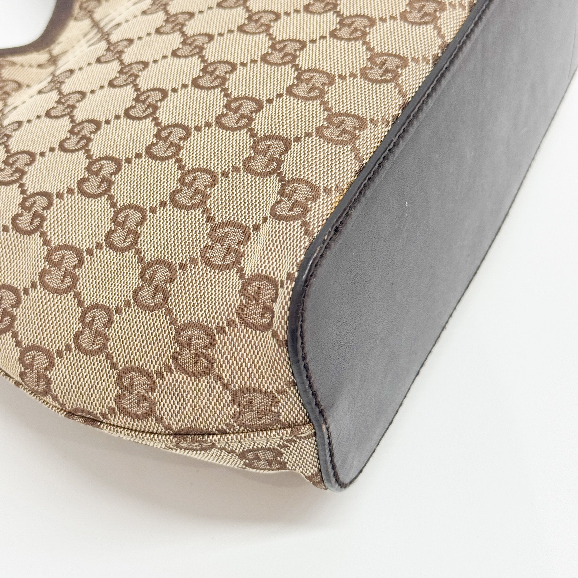 Brown GG Canvas Hobo Bag