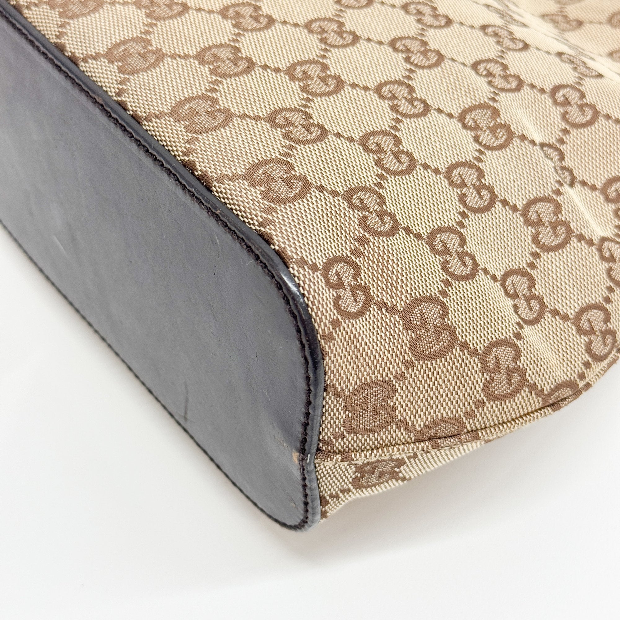 Brown GG Canvas Hobo Bag