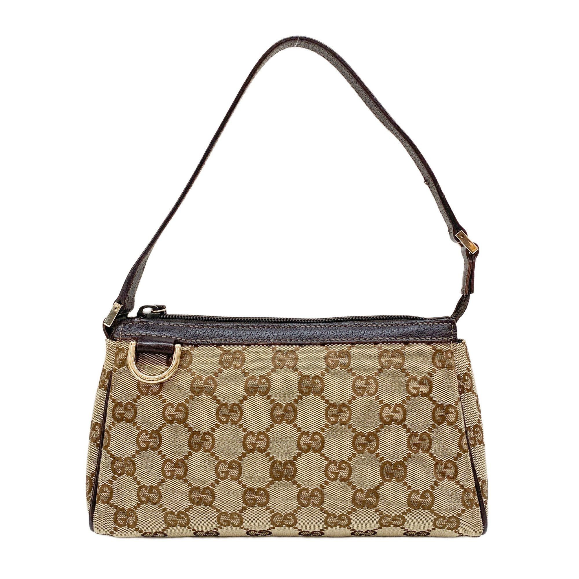 Abbey Brown GG Canvas Shoulder Bag