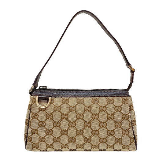 Abbey Brown GG Canvas Shoulder Bag