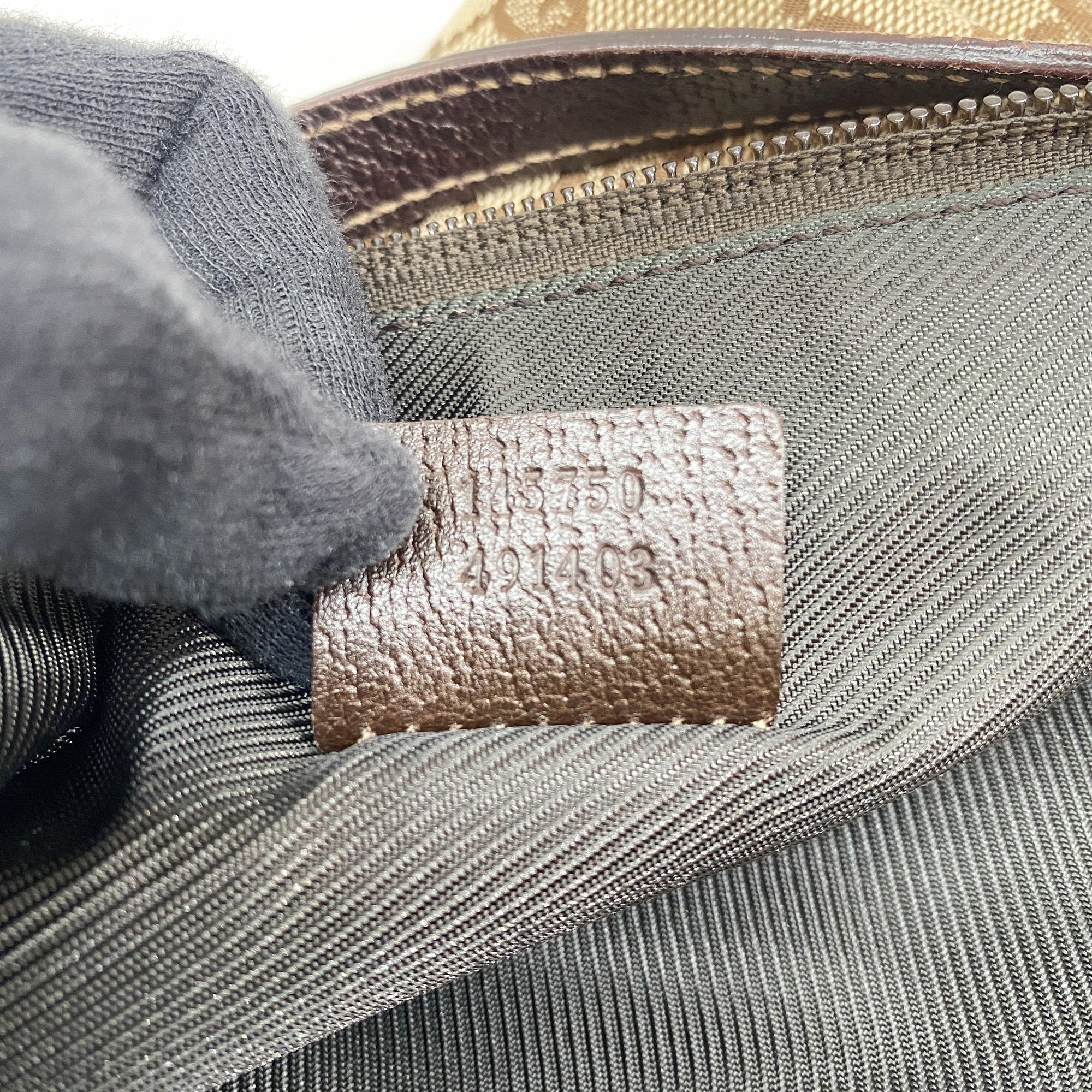 Abbey Brown GG Canvas Shoulder Bag