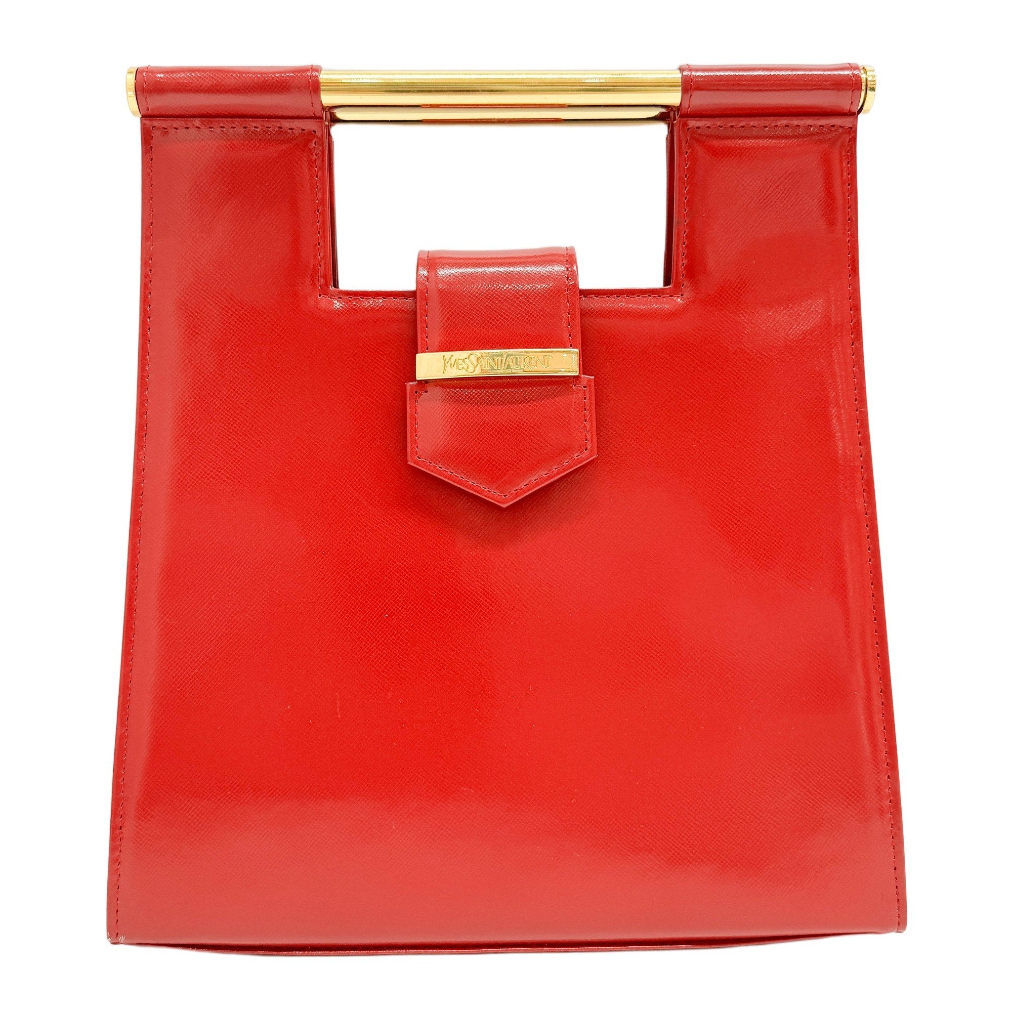Red Patent Leather Hand Bag