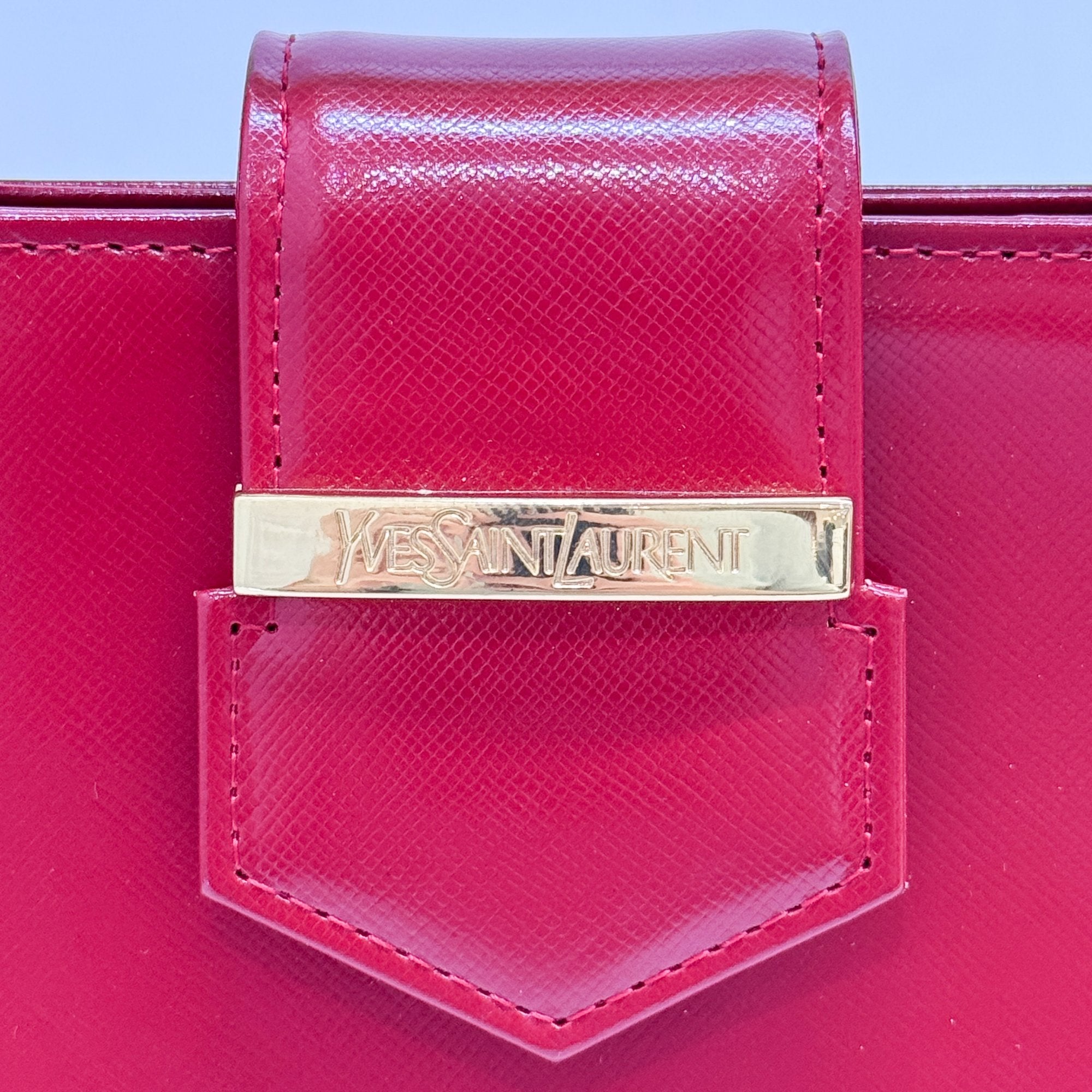 Red Patent Leather Hand Bag