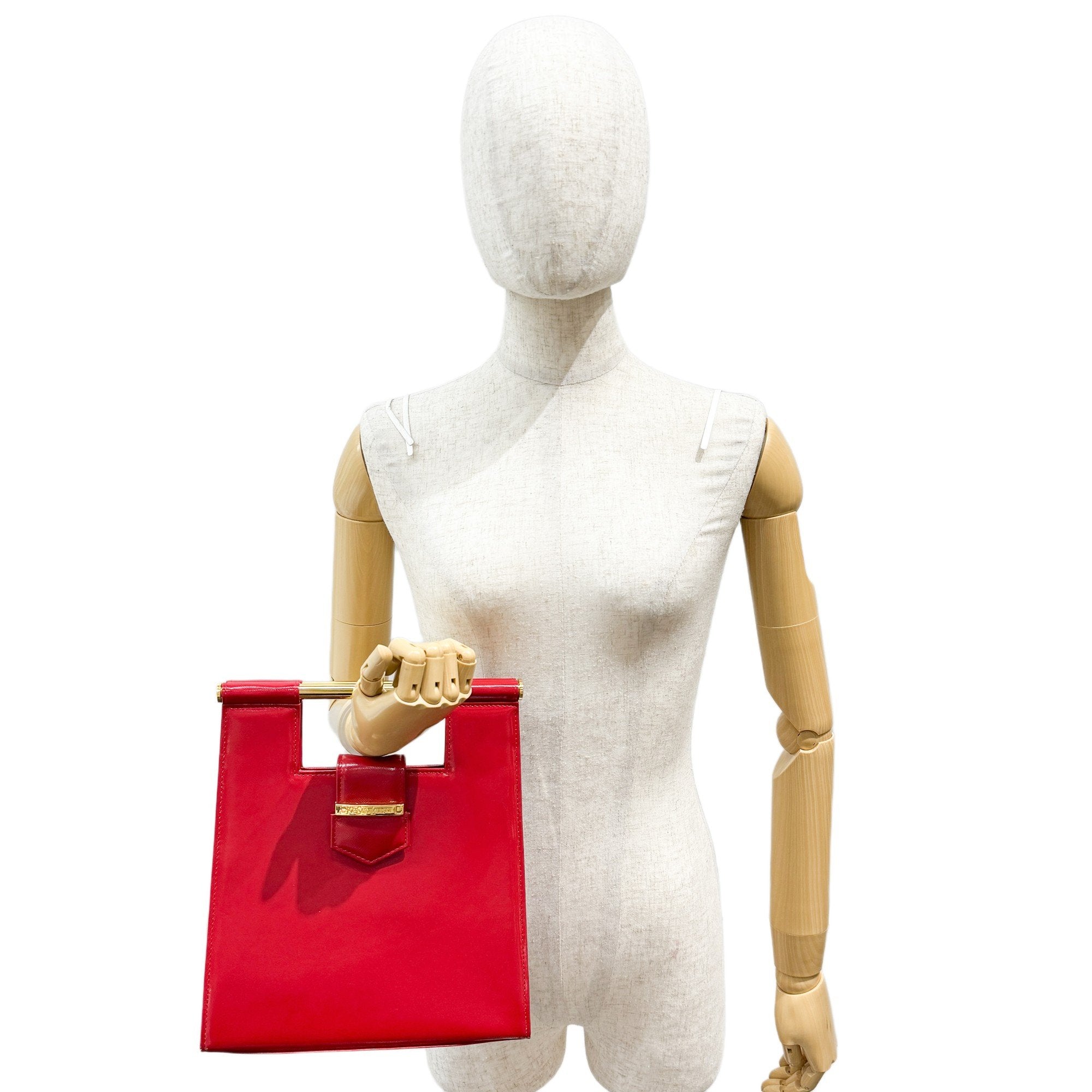 Red Patent Leather Hand Bag