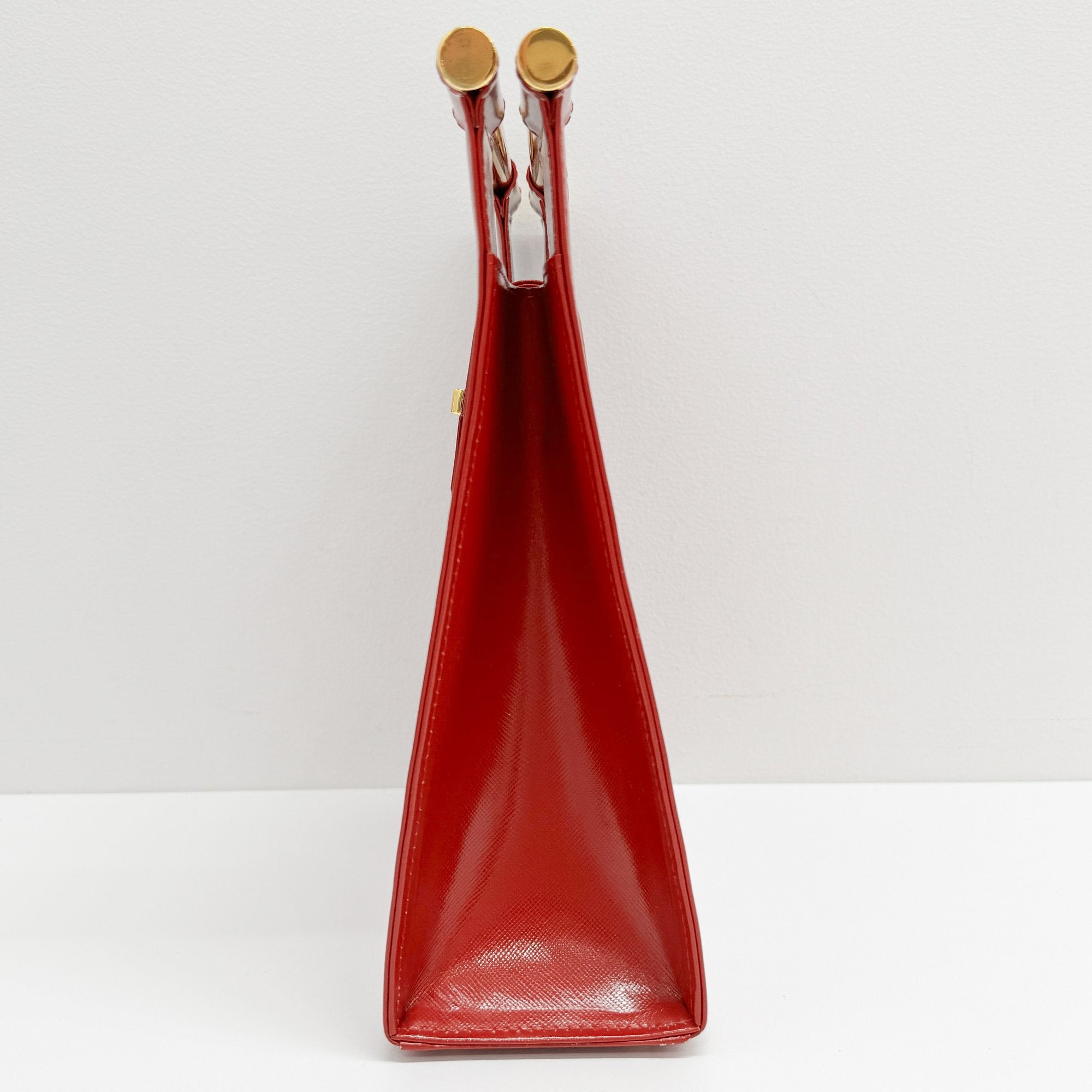 Red Patent Leather Hand Bag