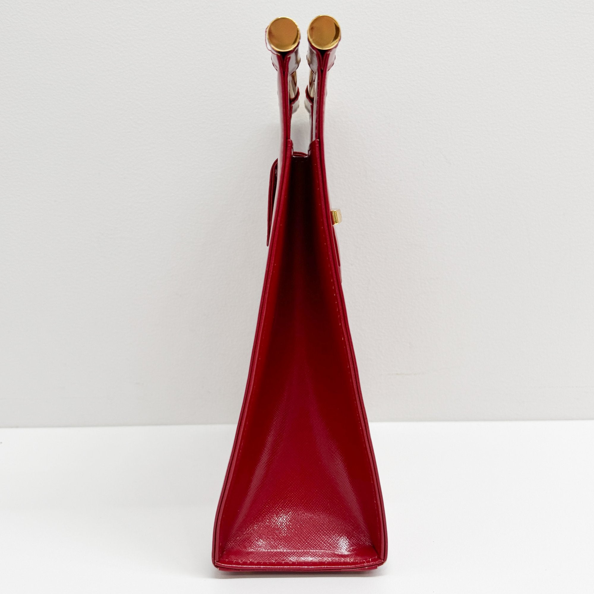 Red Patent Leather Hand Bag