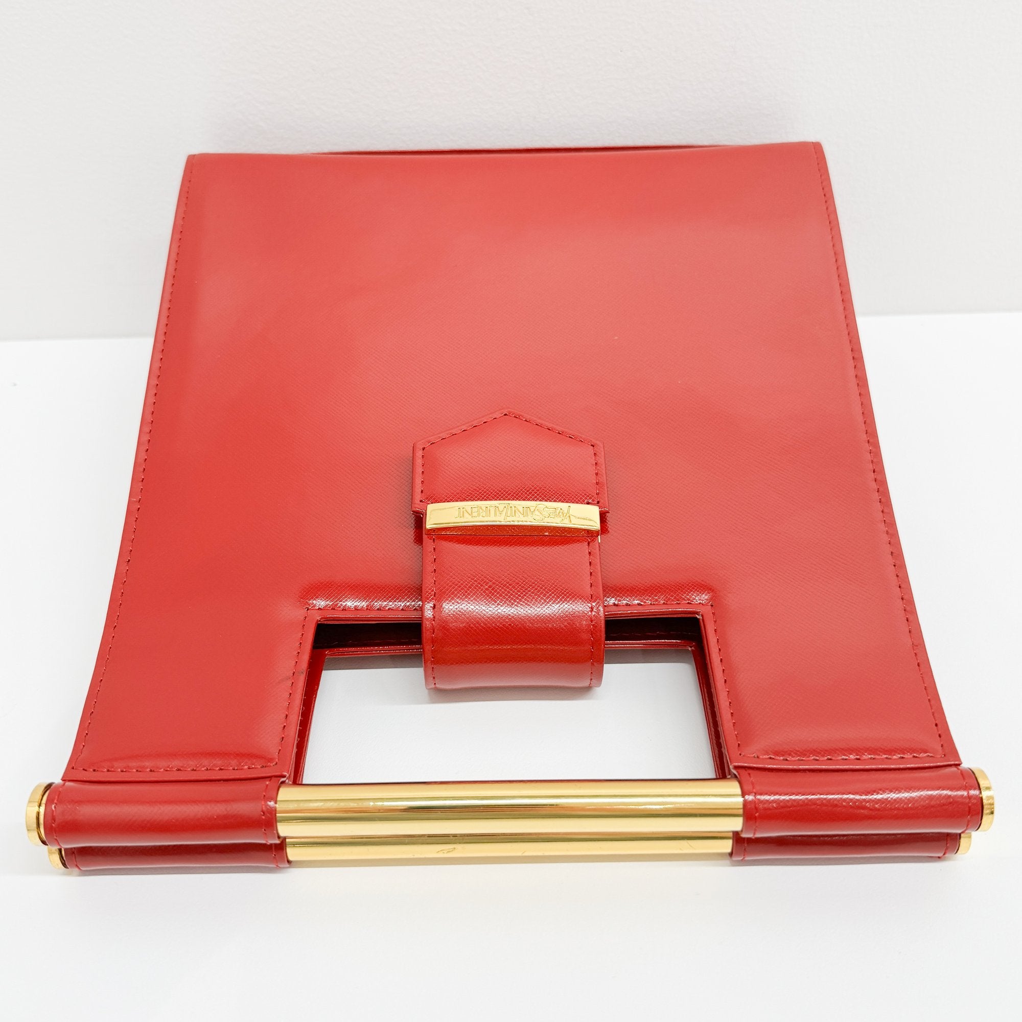 Red Patent Leather Hand Bag