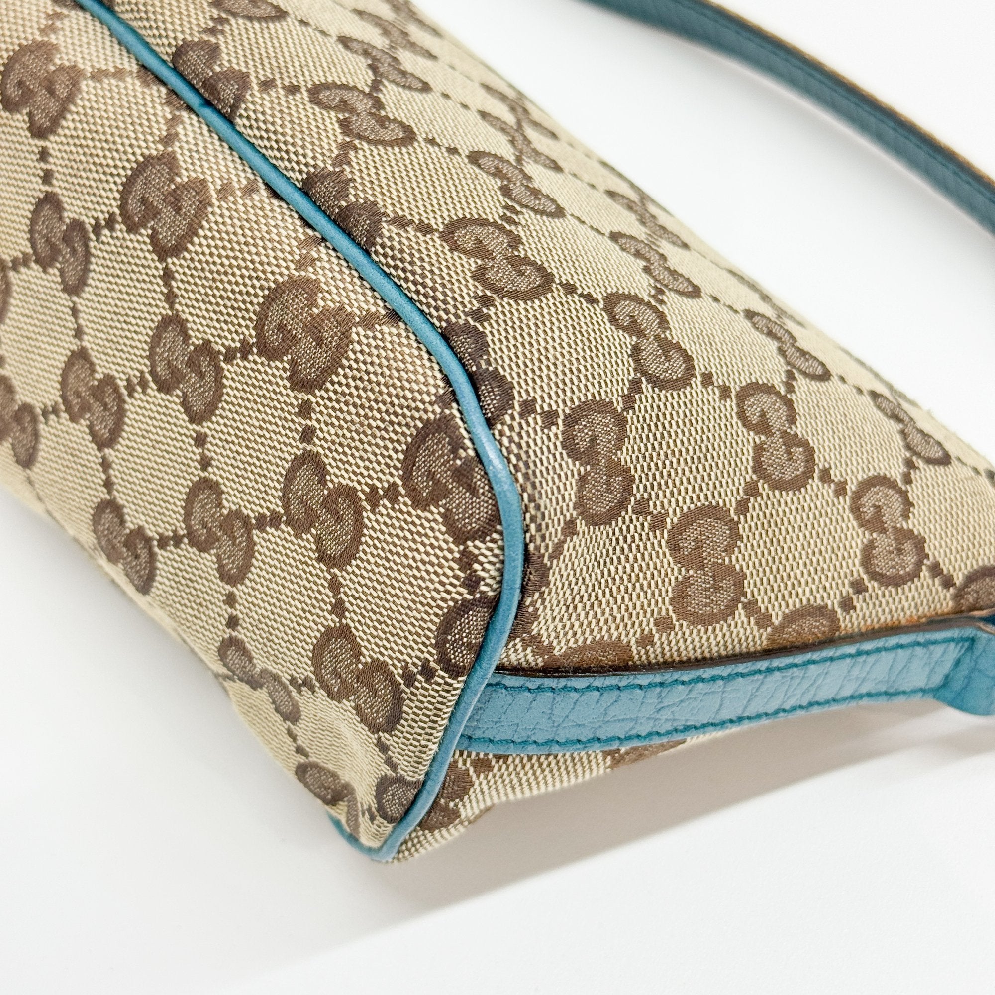 Boat GG Brown Canvas Shouler Bag