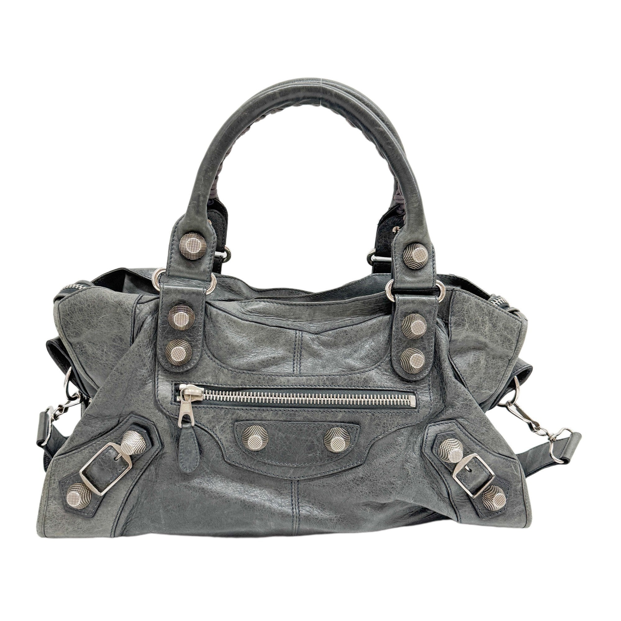 The Part Time Deep Green Calfskin Leather Two Way Bag