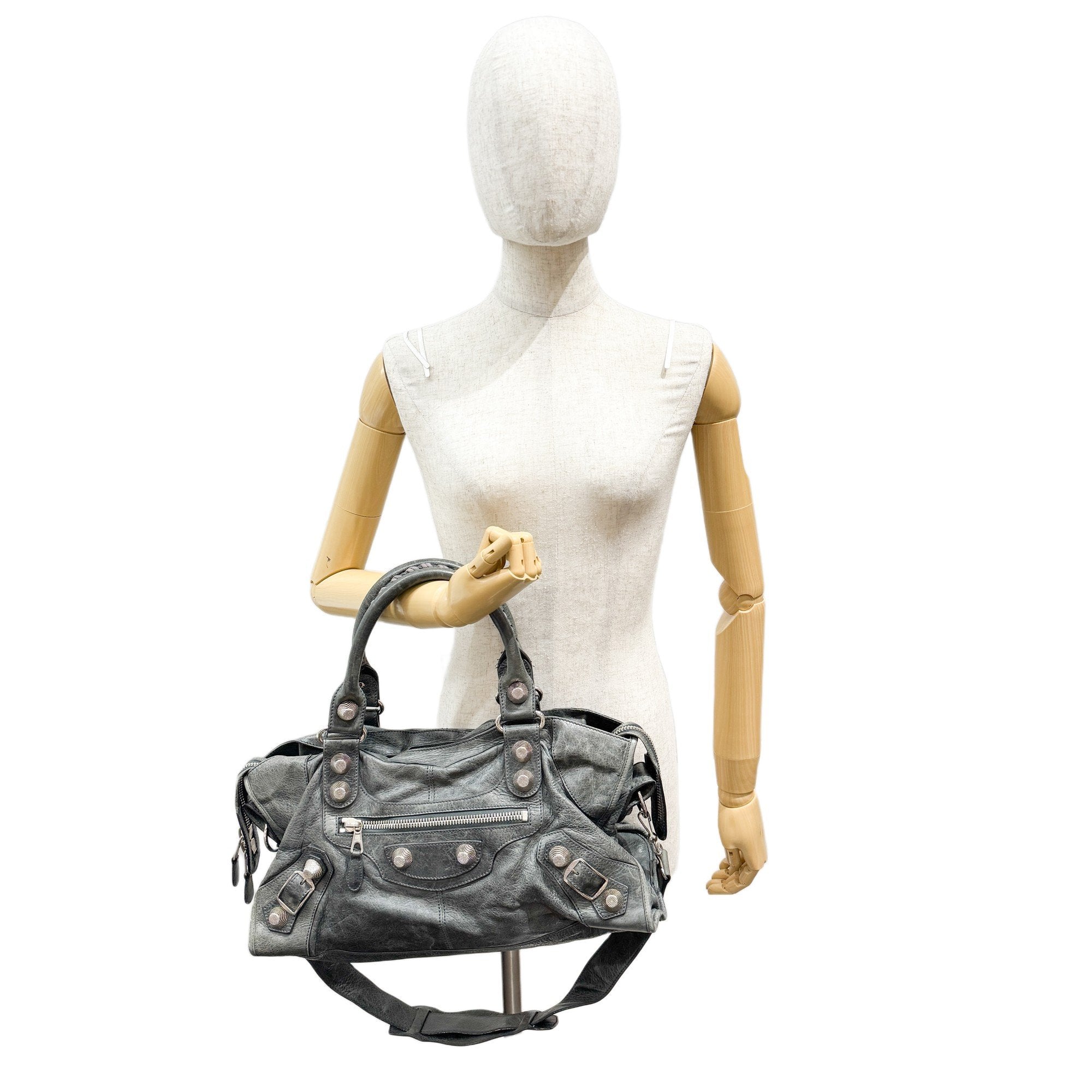 The Part Time Deep Green Calfskin Leather Two Way Bag