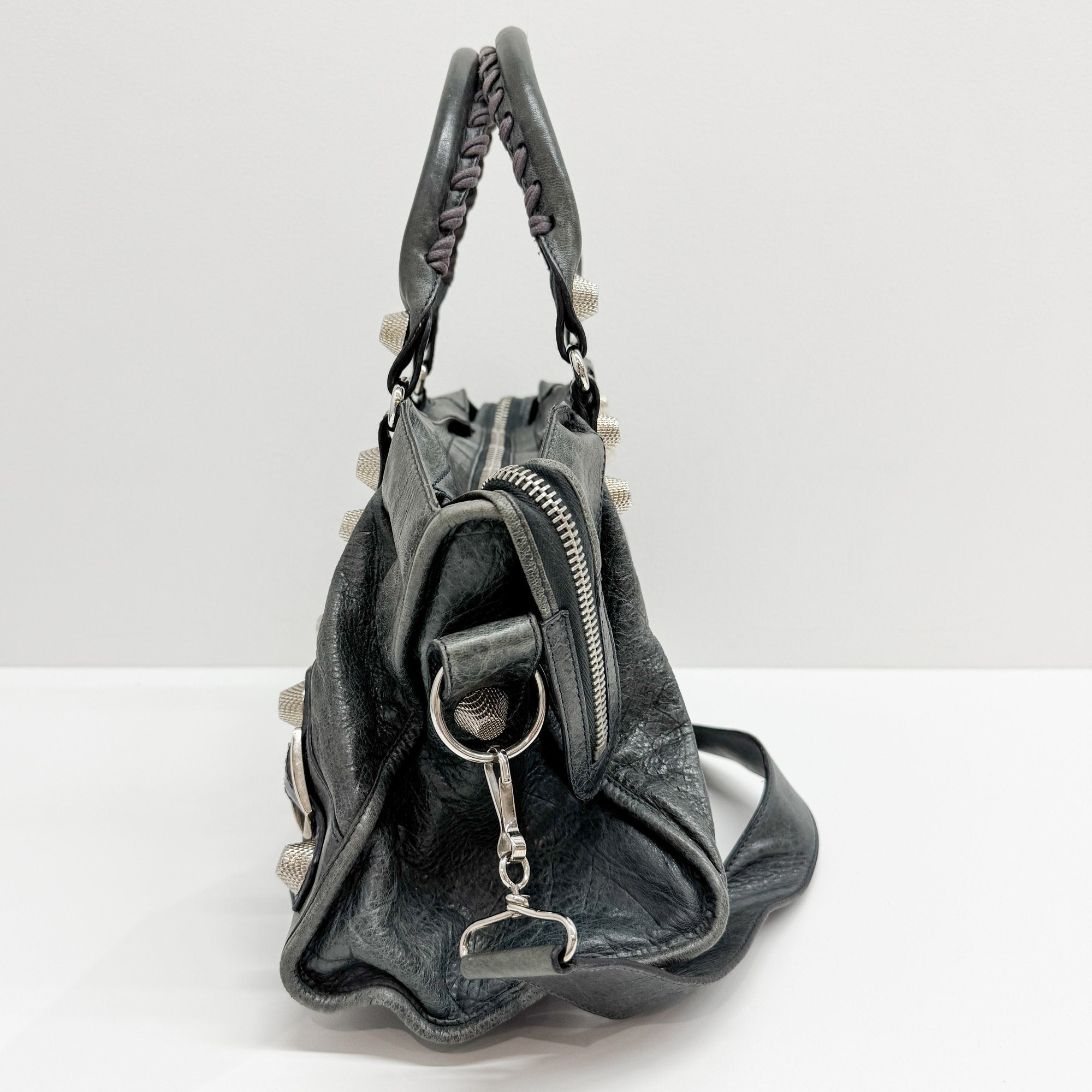 The Part Time Deep Green Calfskin Leather Two Way Bag