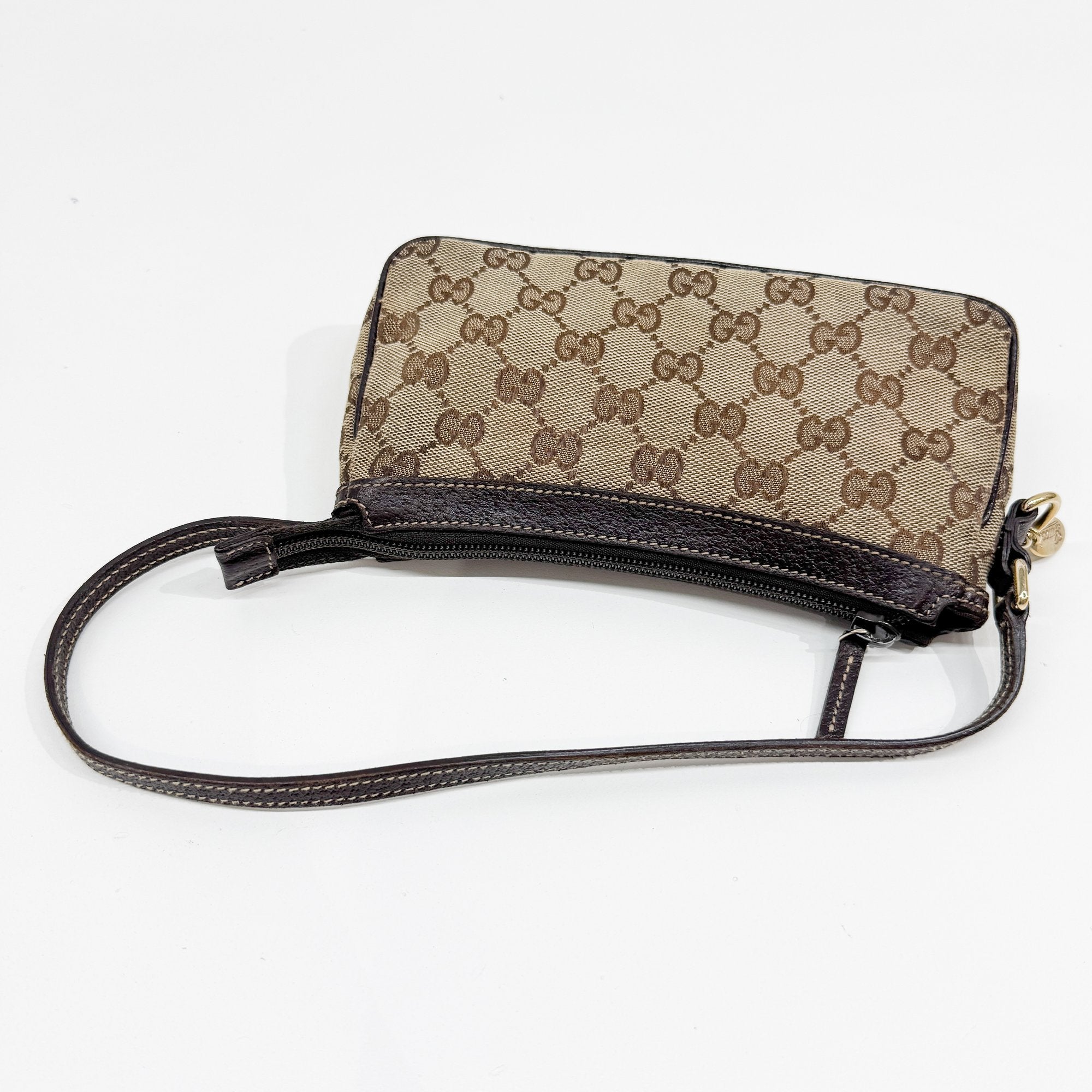 GG Brown Canvas Mini Shoulder Bag