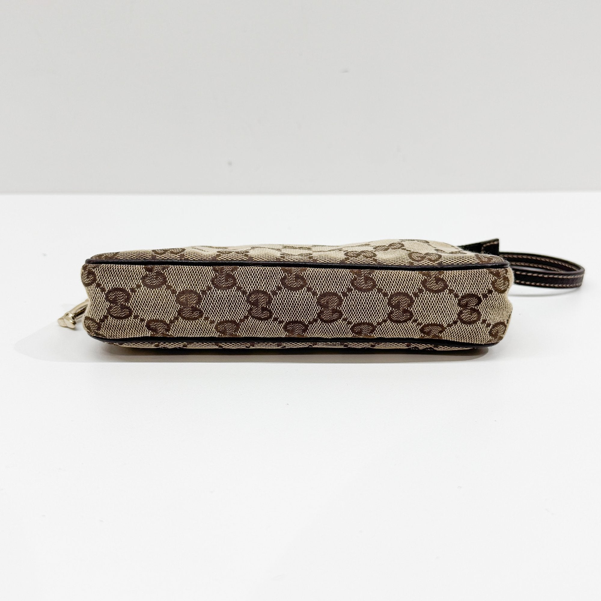 GG Brown Canvas Mini Shoulder Bag