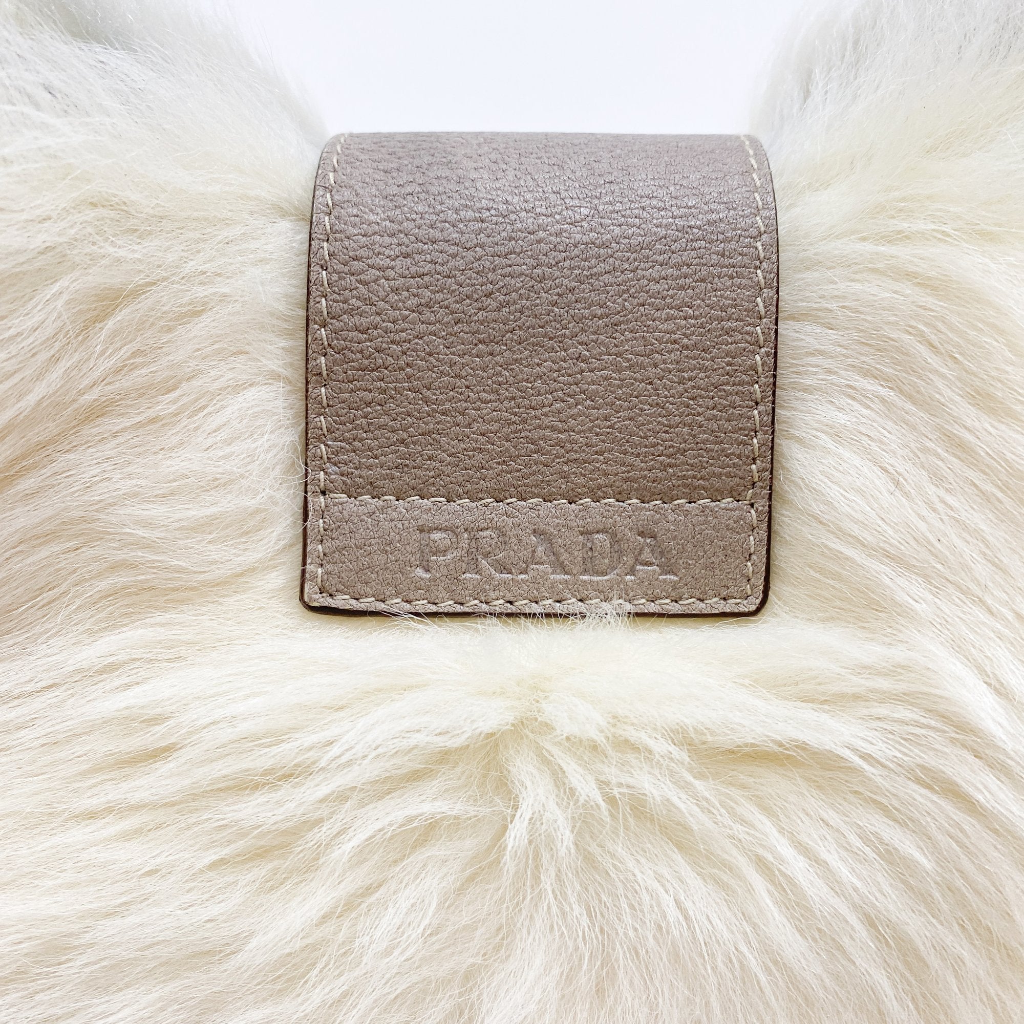 White Fur Shoulder Bag