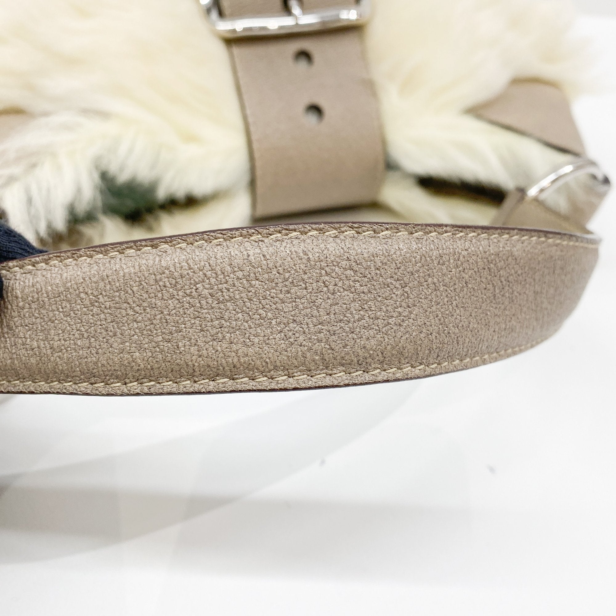 White Fur Shoulder Bag