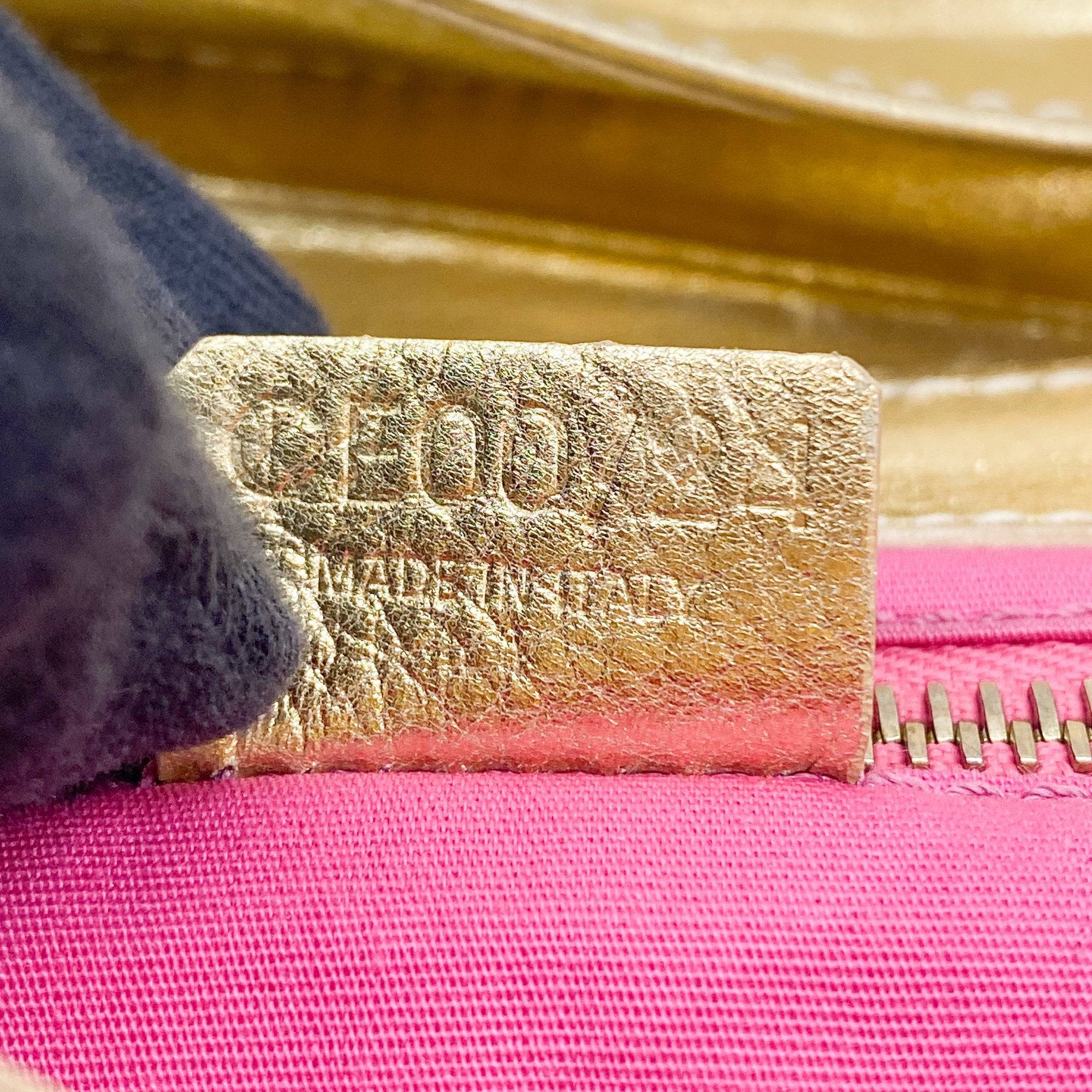 Paris Macadam Pink Cotton Canvas Shoulder Bag