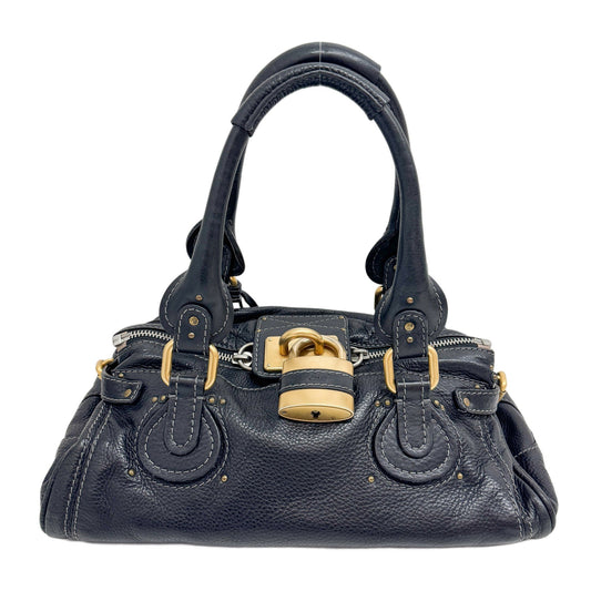 Paddington Black Leather Shoulder Bag