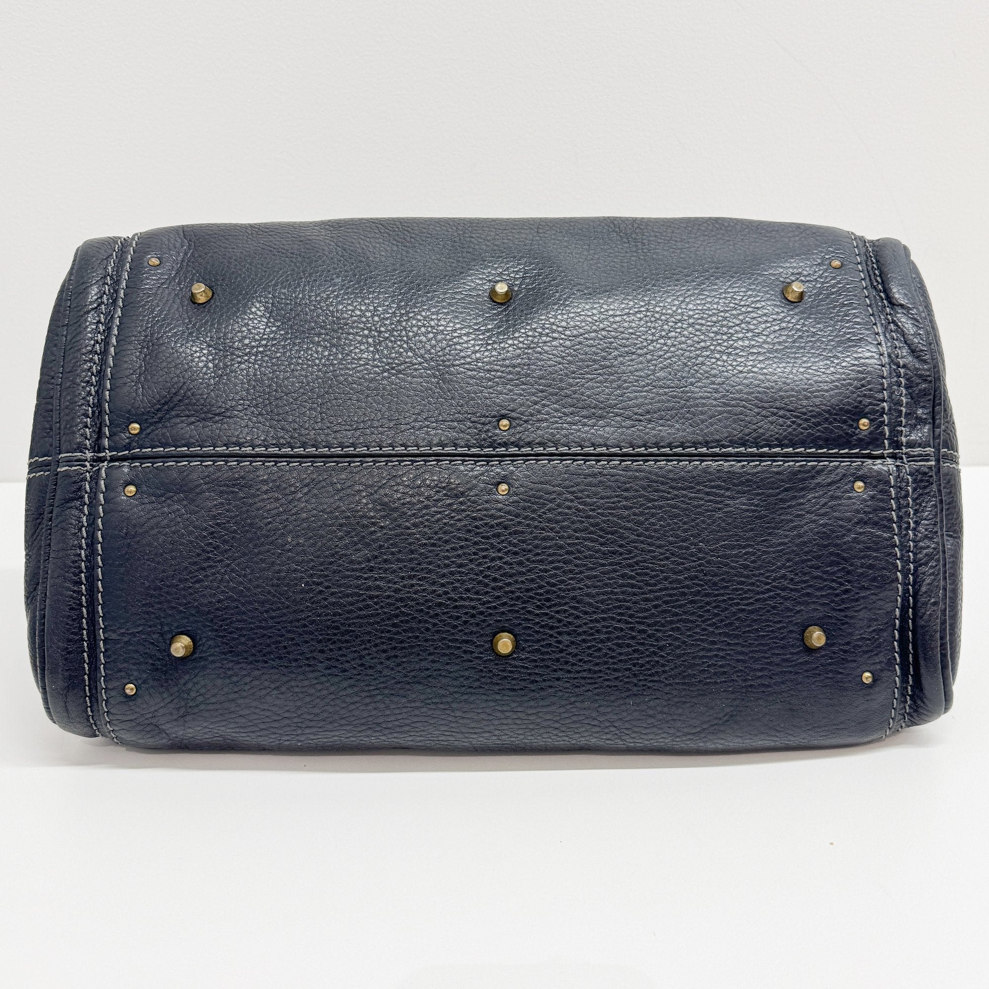 Paddington Black Leather Shoulder Bag